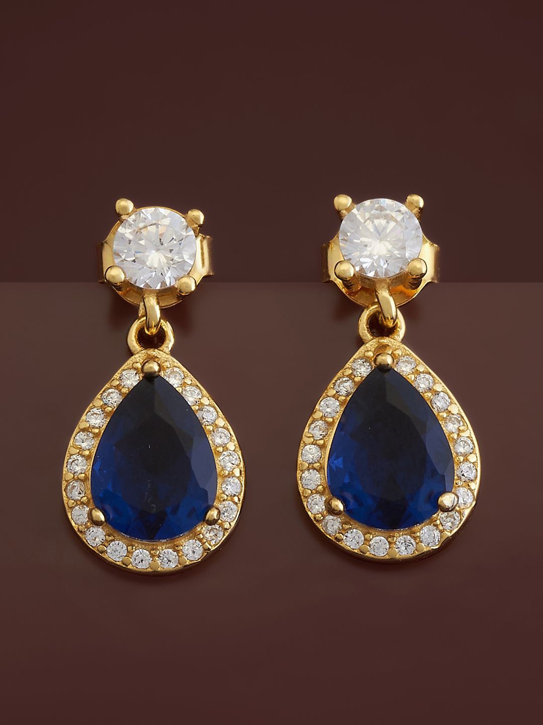 Kushal's Fashion Jewellery Gold Plated 92.5 Pure Silver Cubic Zirconia Drop Earrings
Kushal's Fashion Jewellery Gold Plated 92.5 Pure Silver Cubic Zirconia Drop Earrings