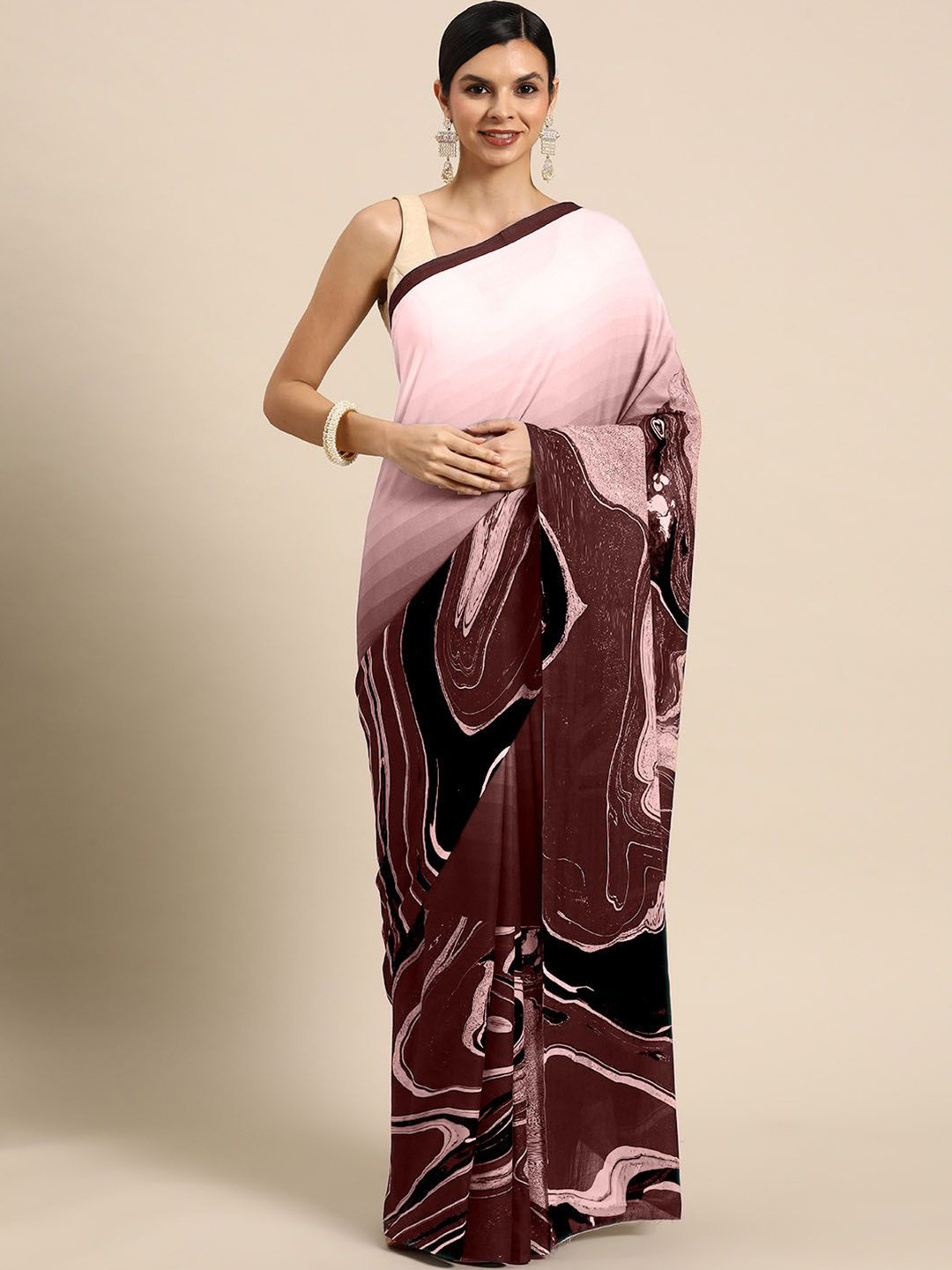 BUTA BUTI Abstract Printed Pure Cotton Saree, Mauve
BUTA BUTI Abstract Printed Pure Cotton Saree, Mauve