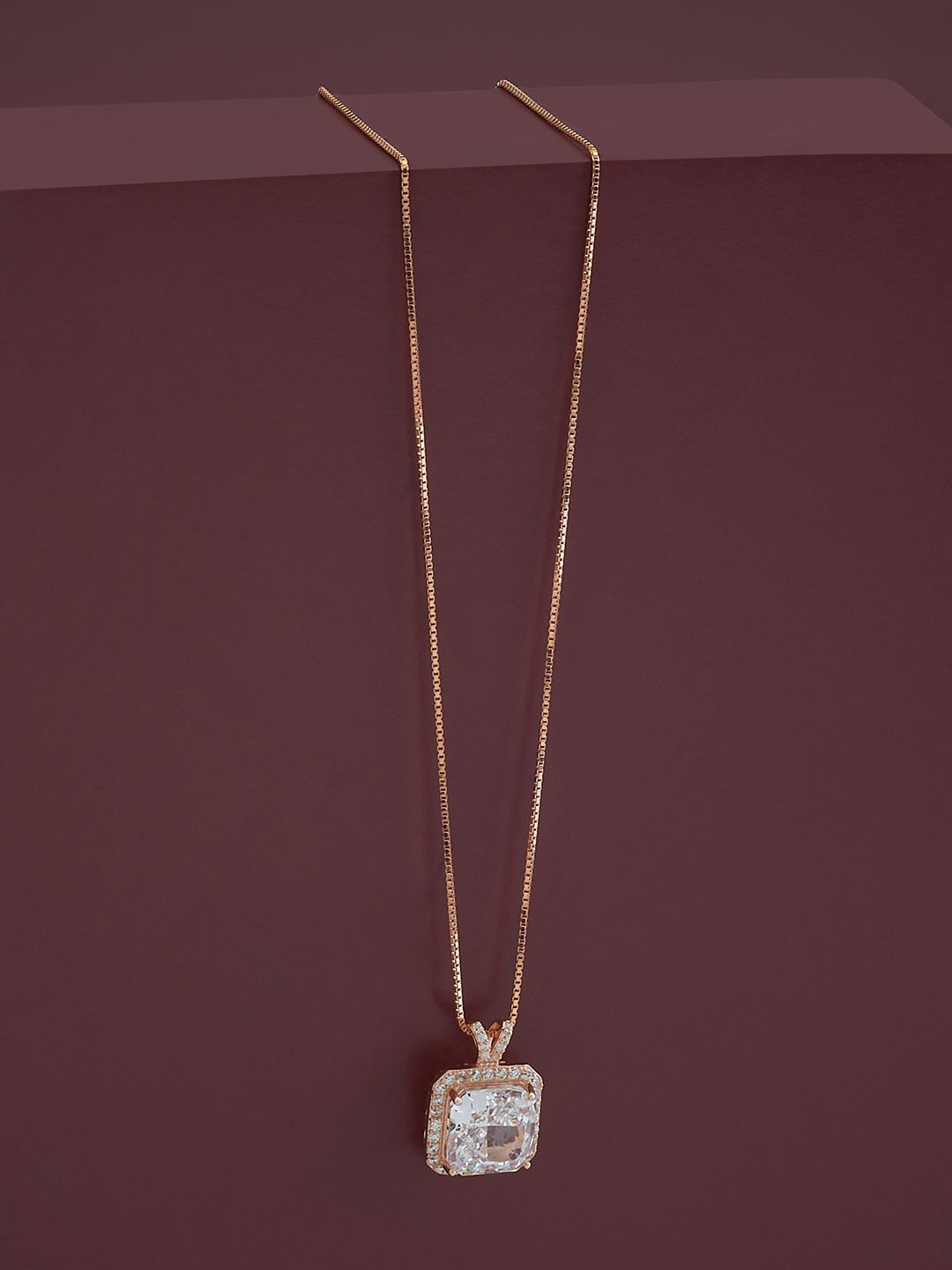 Kushal's Fashion Jewellery Rose Gold Plated 92.5 Pure Silver CZ Studdes Pendant & Chain
Kushal's Fashion Jewellery Rose Gold Plated 92.5 Pure Silver CZ Studdes Pendant & Chain