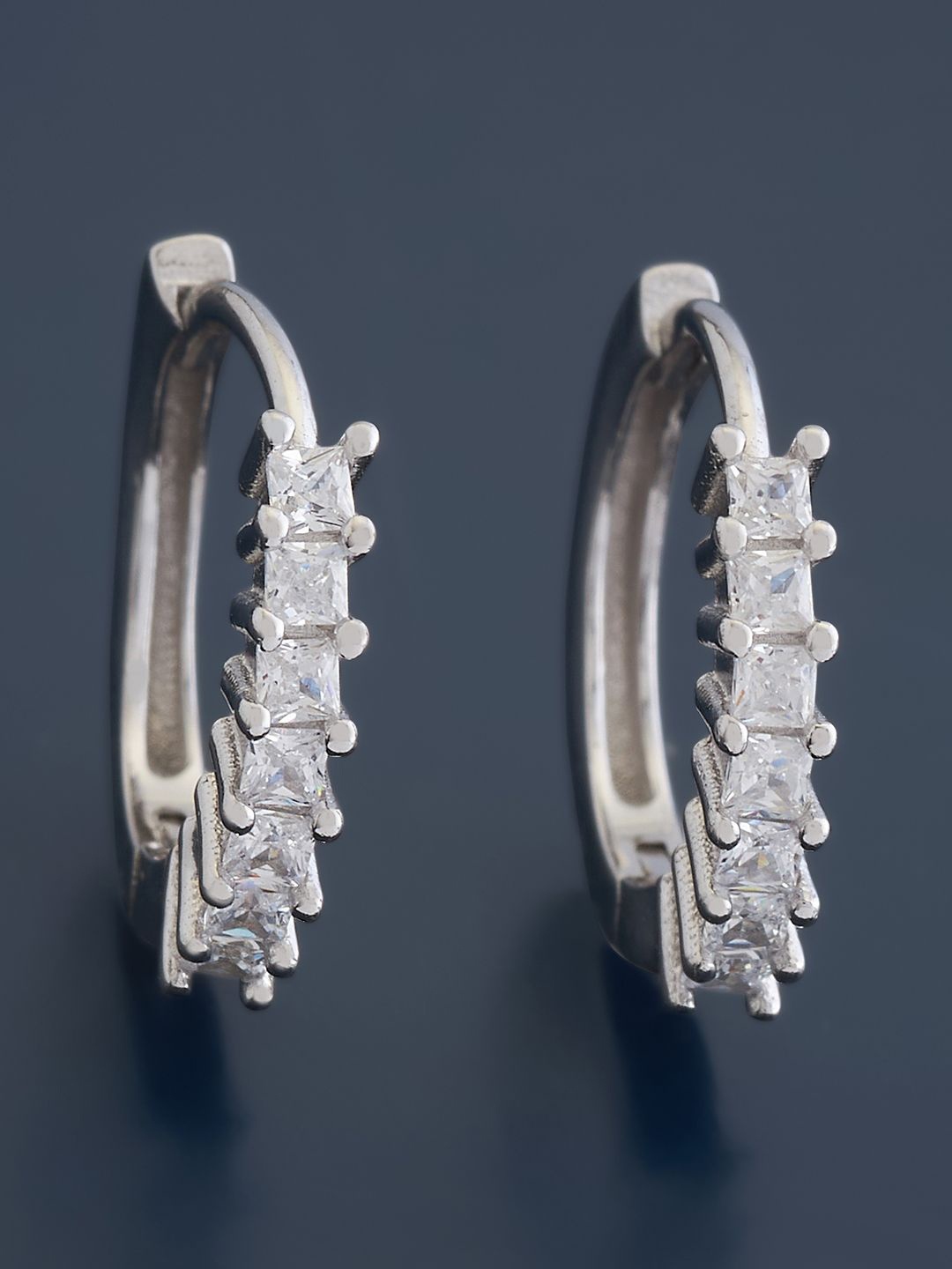 Kushal's Fashion Jewellery Sterling Silver Cubic Zirconia Rhodium-Plated Hoop Earrings, White
Kushal's Fashion Jewellery Sterling Silver Cubic Zirconia Rhodium-Plated Hoop Earrings, White