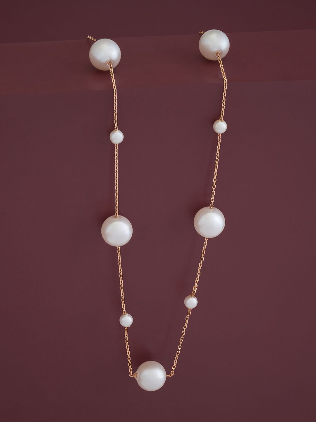 Kushal's Fashion Jewellery 92.5 Pure Silver Rose Gold-Plated Pearl Beaded Chain
Kushal's Fashion Jewellery 92.5 Pure Silver Rose Gold-Plated Pearl Beaded Chain