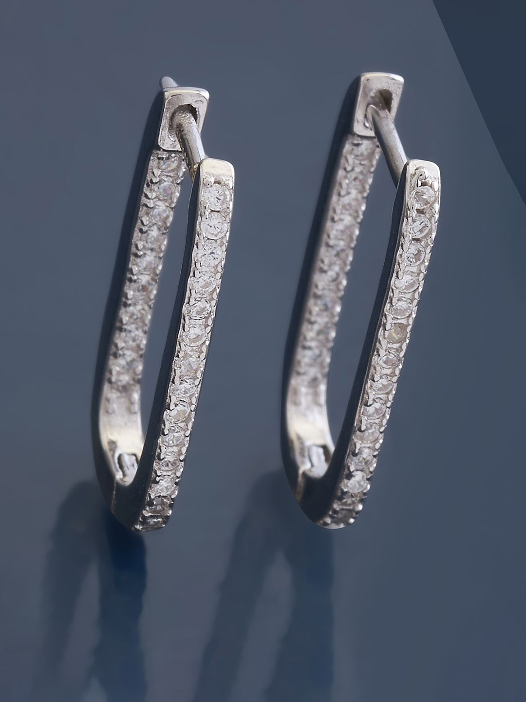 Kushal's Fashion Jewellery Sterling Silver Cubic Zirconia Gold-Plated Hoop Earrings, White
Kushal's Fashion Jewellery Sterling Silver Cubic Zirconia Gold-Plated Hoop Earrings, White