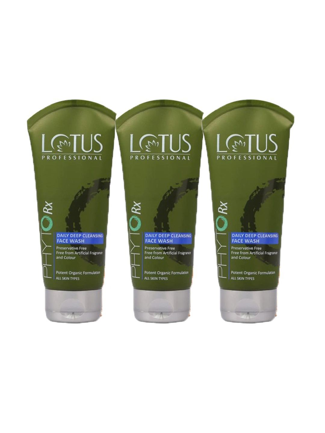 Lotus Professional Set Of 3 PhytoRx Daily Deep Cleansing Face Wash - 80 g Each, Green
Lotus Professional Set Of 3 PhytoRx Daily Deep Cleansing Face Wash - 80 g Each, Green