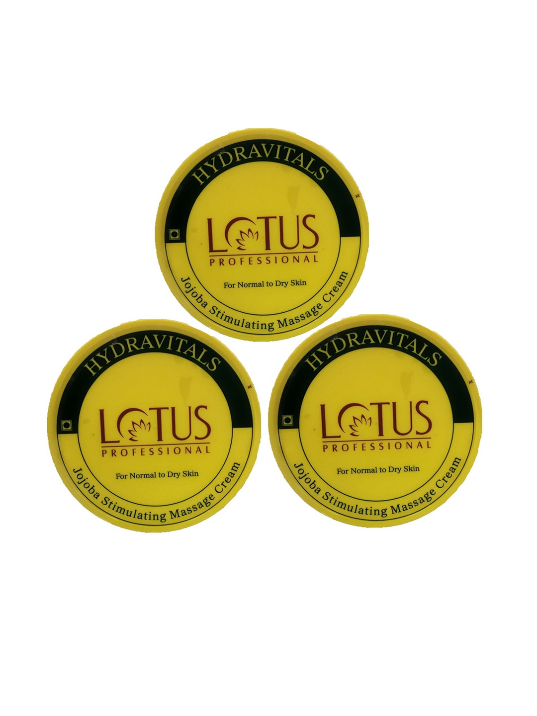 Lotus Professional Set Of 3 Hydravitals Jojoba Stimulating Massage Cream-250g Each, Yellow
Lotus Professional Set Of 3 Hydravitals Jojoba Stimulating Massage Cream-250g Each, Yellow