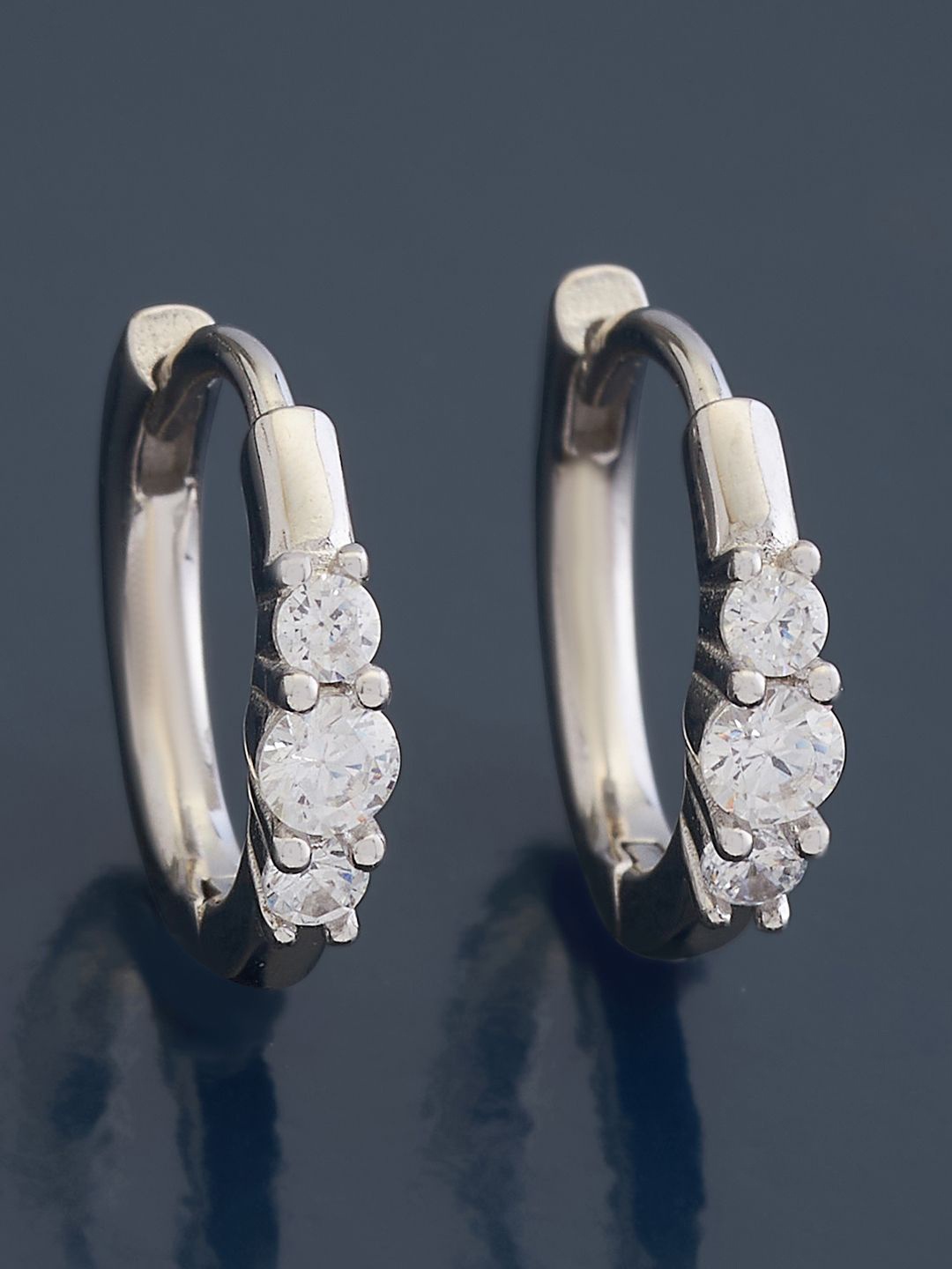 Kushal's Fashion Jewellery Sterling Silver Cubic Zirconia Rhodium-Plated Hoop Earrings
Kushal's Fashion Jewellery Sterling Silver Cubic Zirconia Rhodium-Plated Hoop Earrings