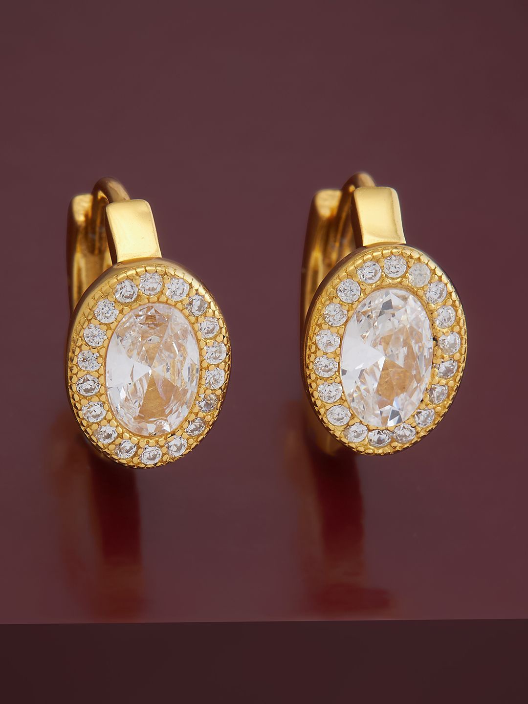 Kushal's Fashion Jewellery Sterling Silver Cubic Zirconia Gold-Plated Hoop Earrings, White
Kushal's Fashion Jewellery Sterling Silver Cubic Zirconia Gold-Plated Hoop Earrings, White