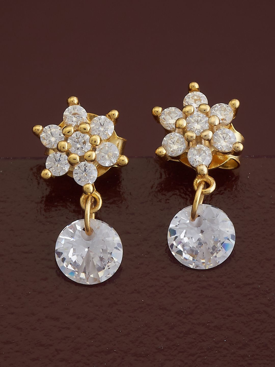 Kushal's Fashion Jewellery Sterling Silver Cubic Zirconia Gold-Plated Drop Earrings, White
Kushal's Fashion Jewellery Sterling Silver Cubic Zirconia Gold-Plated Drop Earrings, White