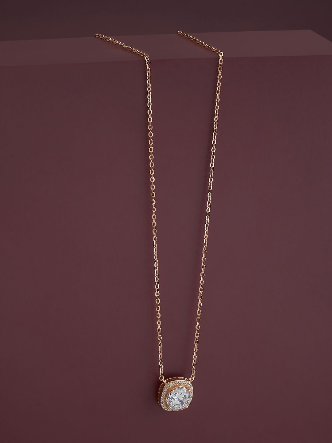 Kushal's Fashion Jewellery Rose Gold Plated 92.5 Pure Silver Cubic Zirconia Necklace
Kushal's Fashion Jewellery Rose Gold Plated 92.5 Pure Silver Cubic Zirconia Necklace