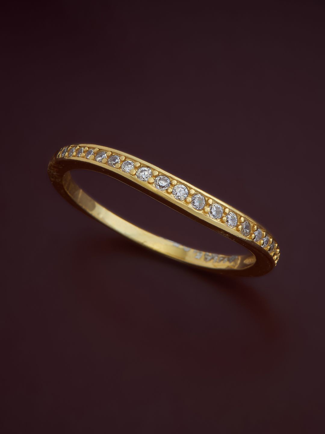 Kushal's Fashion Jewellery 92.5 Sterling Silver Cubic Zirconia Gold-Plated Finger Ring
Kushal's Fashion Jewellery 92.5 Sterling Silver Cubic Zirconia Gold-Plated Finger Ring