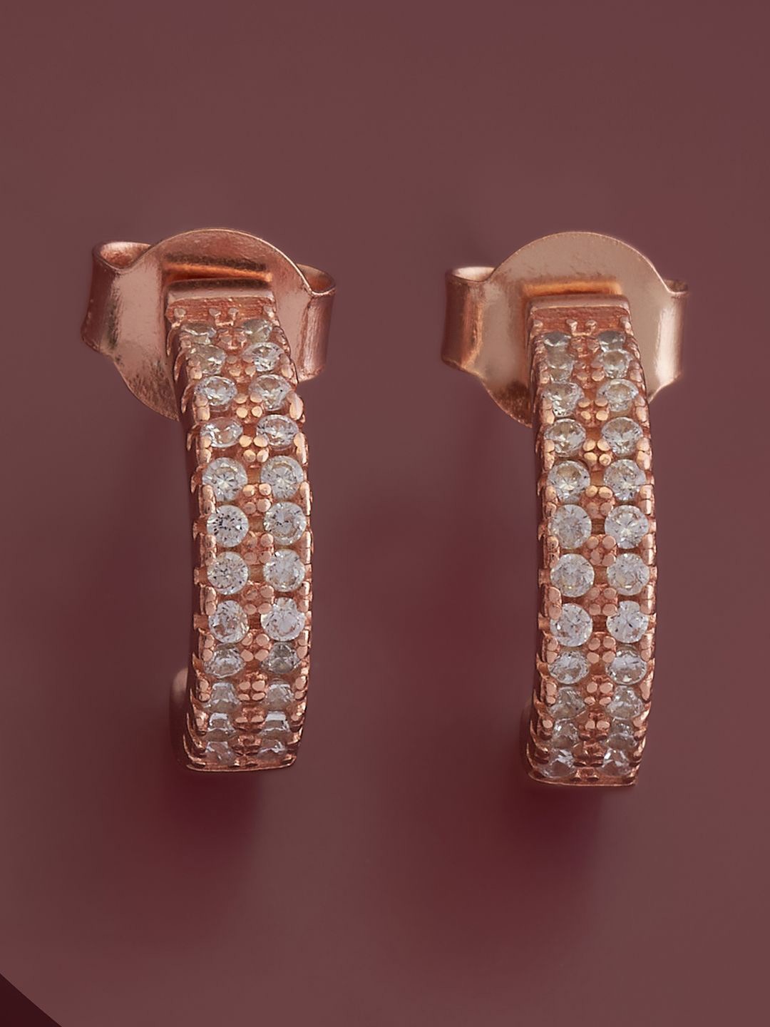 Kushal's Fashion Jewellery 92.5 Pure Silver Rose Gold-Plated Cubic Zirconia Earrings, White
Kushal's Fashion Jewellery 92.5 Pure Silver Rose Gold-Plated Cubic Zirconia Earrings, White