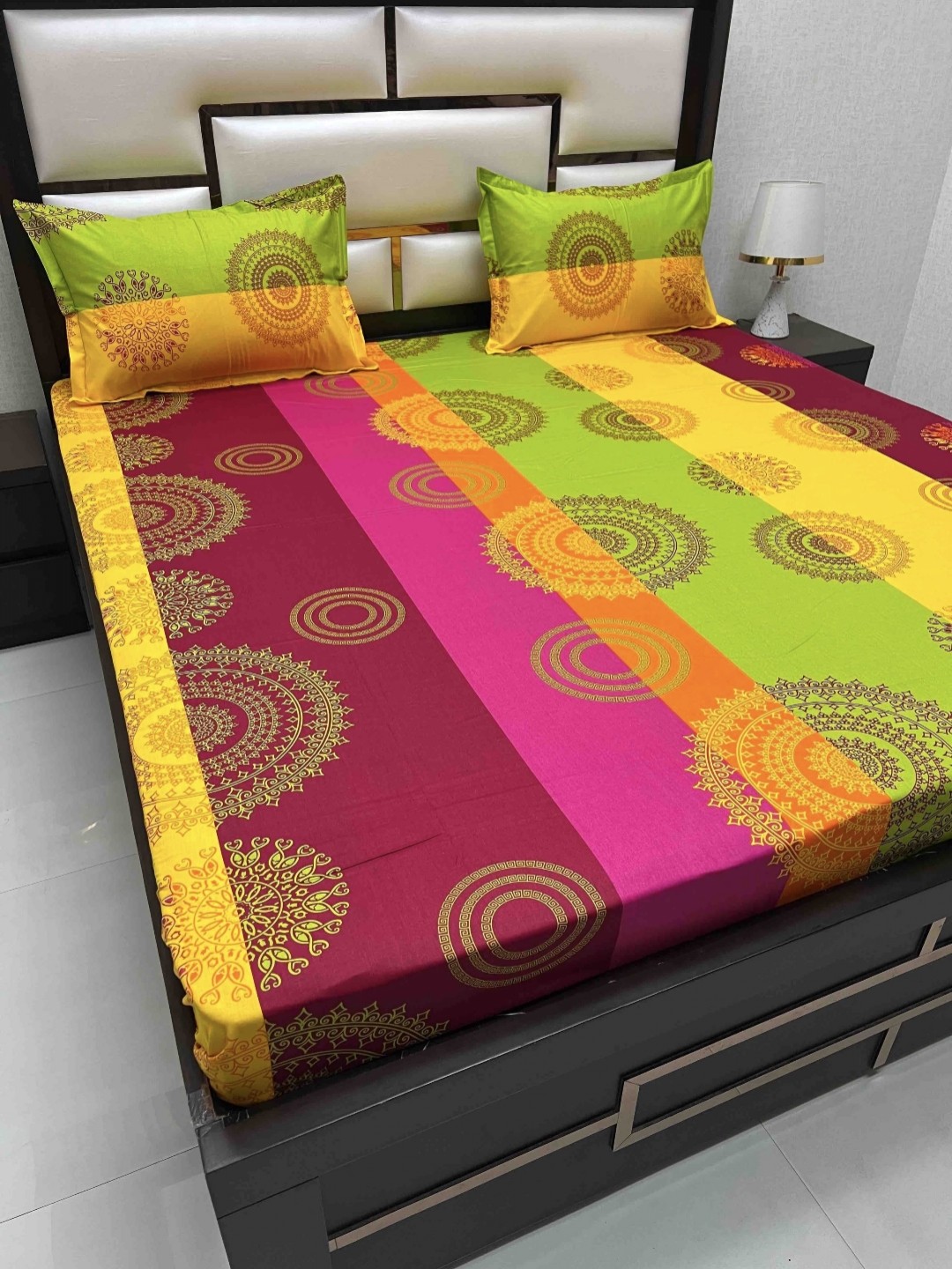 Pure Decor Passion Fur Green Ethnic Motifs Cotton 240 TC Queen Bedsheet & 2 Pillow Covers
Pure Decor Passion Fur Green Ethnic Motifs Cotton 240 TC Queen Bedsheet & 2 Pillow Covers