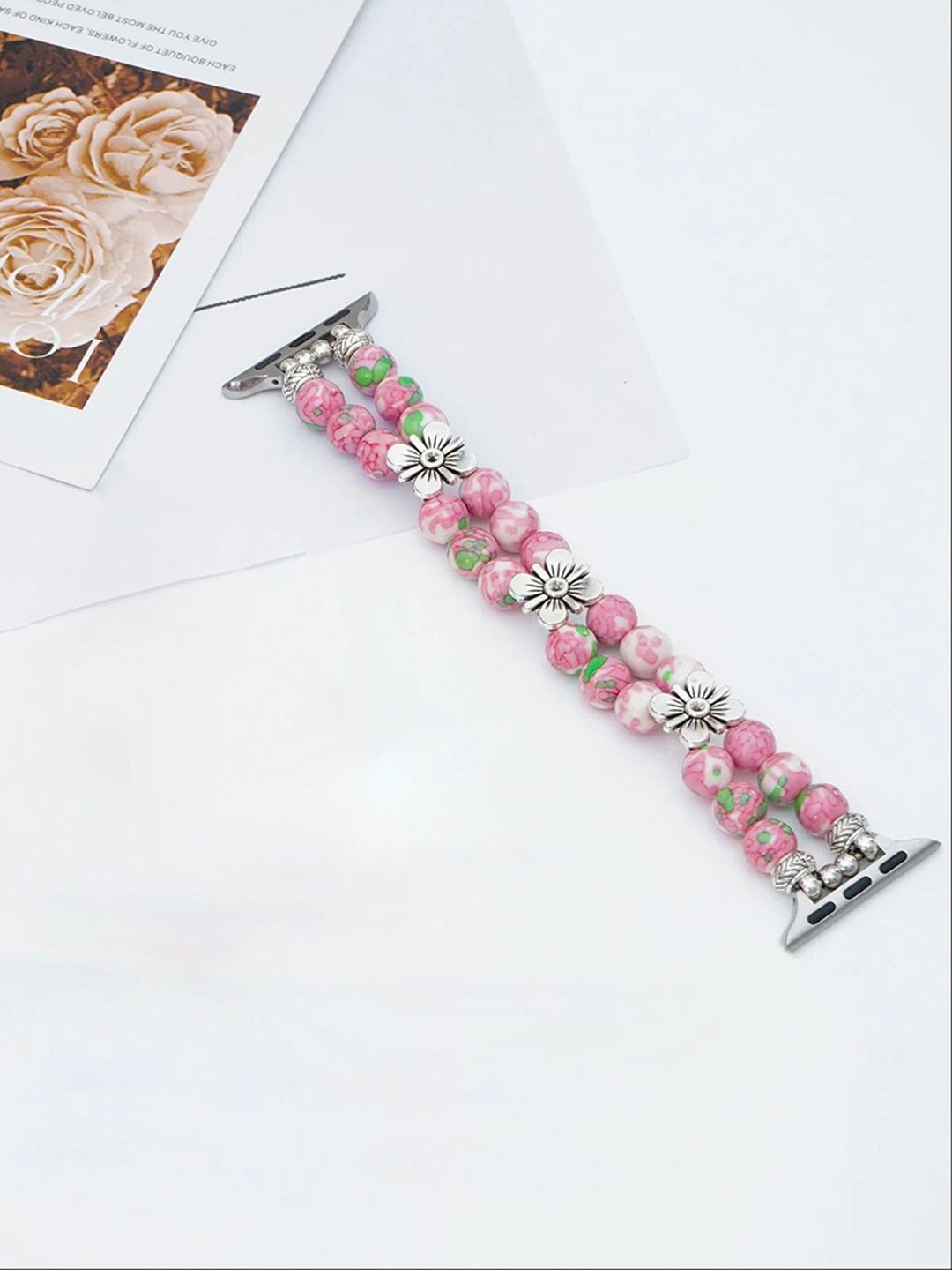 PEEPERLY Artisanal Beaded Harmony Bracelet Style Compatible Smart Watch Strap, Pink
PEEPERLY Artisanal Beaded Harmony Bracelet Style Compatible Smart Watch Strap, Pink