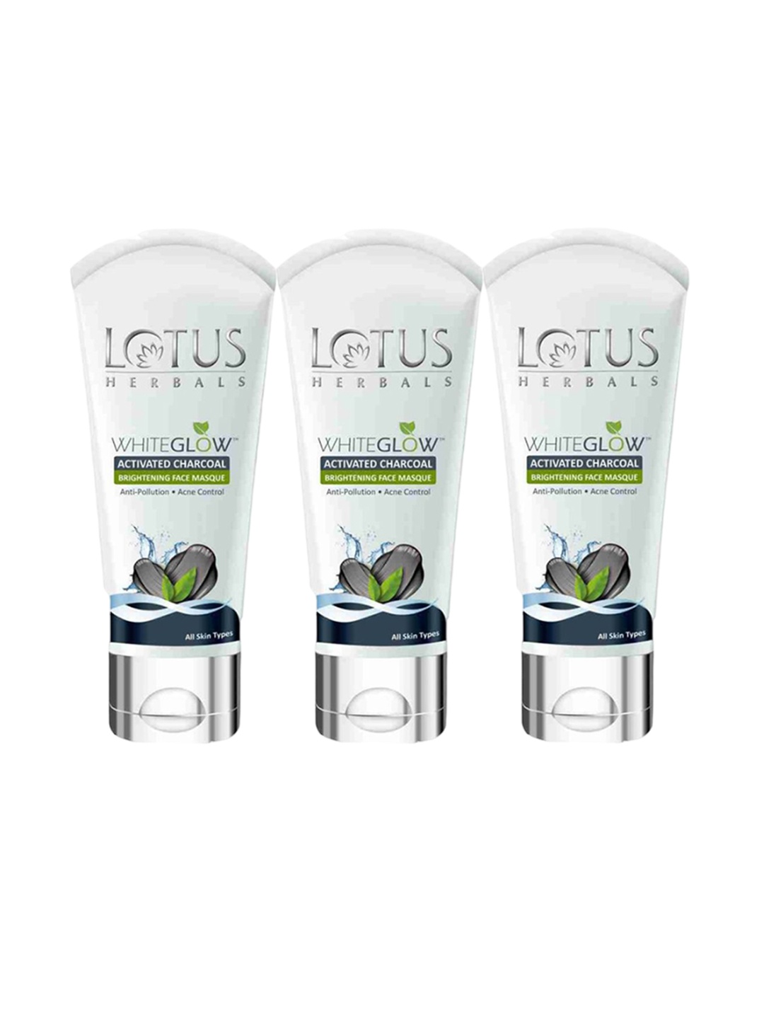 Lotus Herbals Set Of 3 Whiteglow Activated Charcoal Brightening Face Masque - 100g Each, White
Lotus Herbals Set Of 3 Whiteglow Activated Charcoal Brightening Face Masque - 100g Each, White