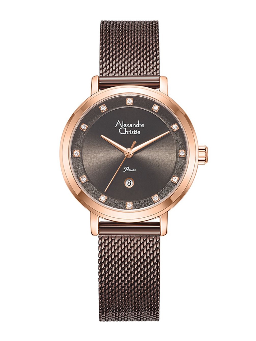 Alexandre Christie Women Dial & Stainless Steel Bracelet Style Straps Analogue Watch 2B46LDBROBO, Brown
Alexandre Christie Women Dial & Stainless Steel Bracelet Style Straps Analogue Watch 2B46LDBROBO, Brown