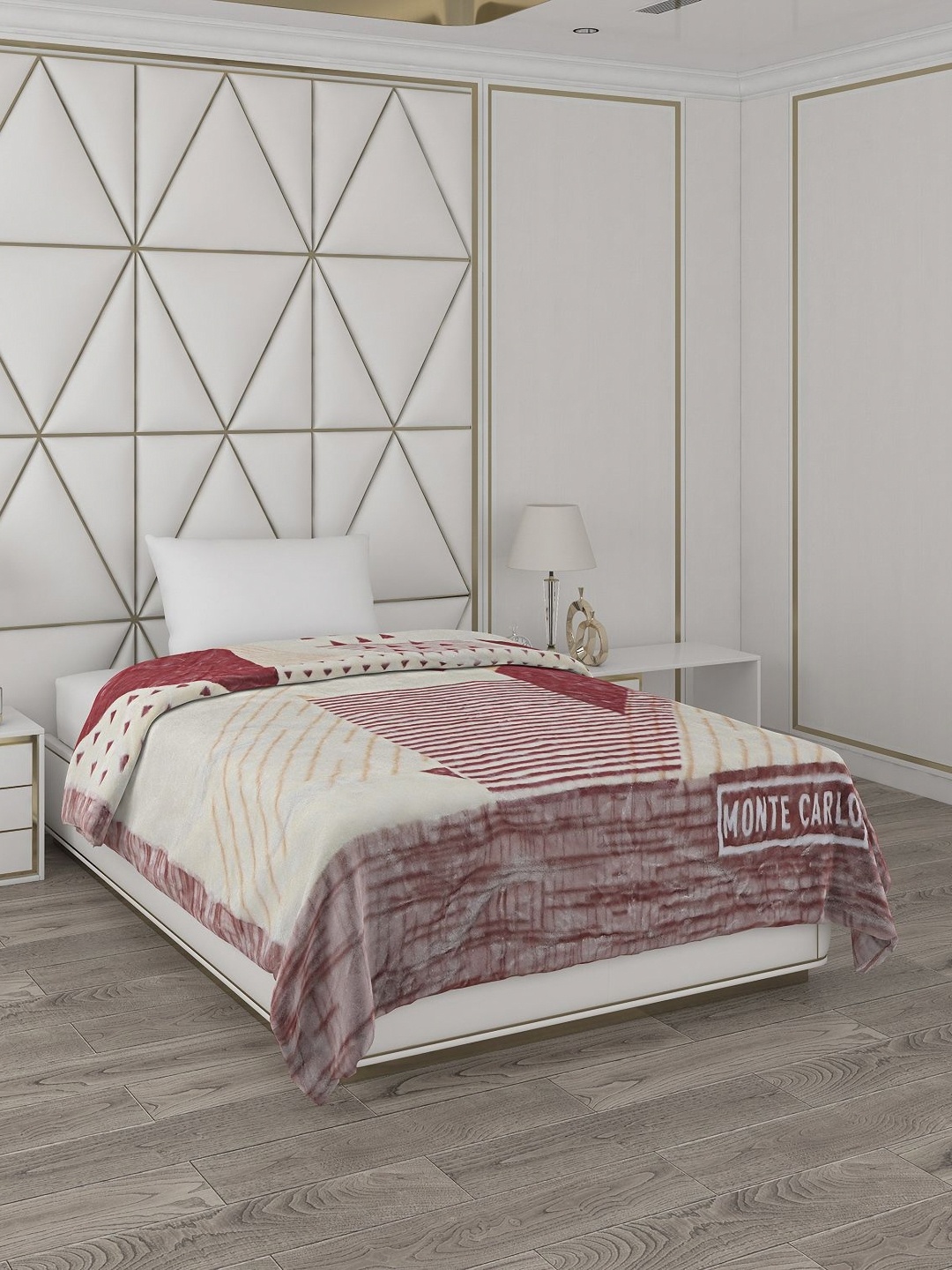 Monte Carlo Cream Coloured & Red Abstract Printed Mild Winter 553 GSM Single Bed Blanket
Monte Carlo Cream Coloured & Red Abstract Printed Mild Winter 553 GSM Single Bed Blanket