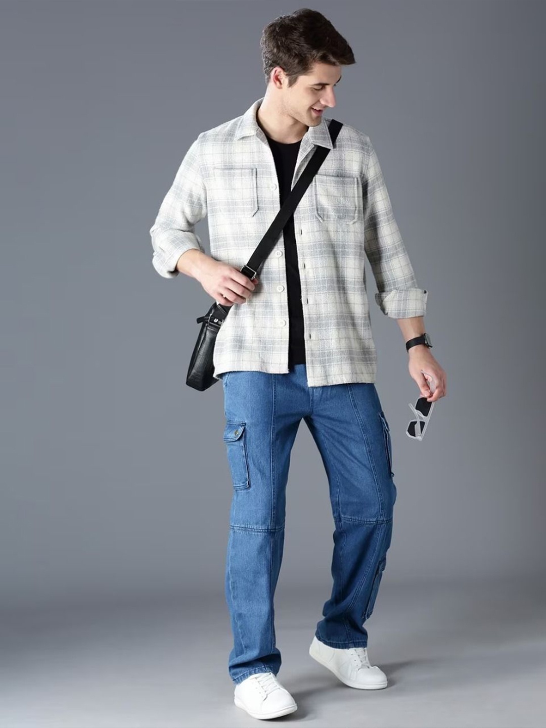 British Club Men Smart Spread Collar Solid Polycotton Oversized Casual Shirt, Grey
British Club Men Smart Spread Collar Solid Polycotton Oversized Casual Shirt, Grey