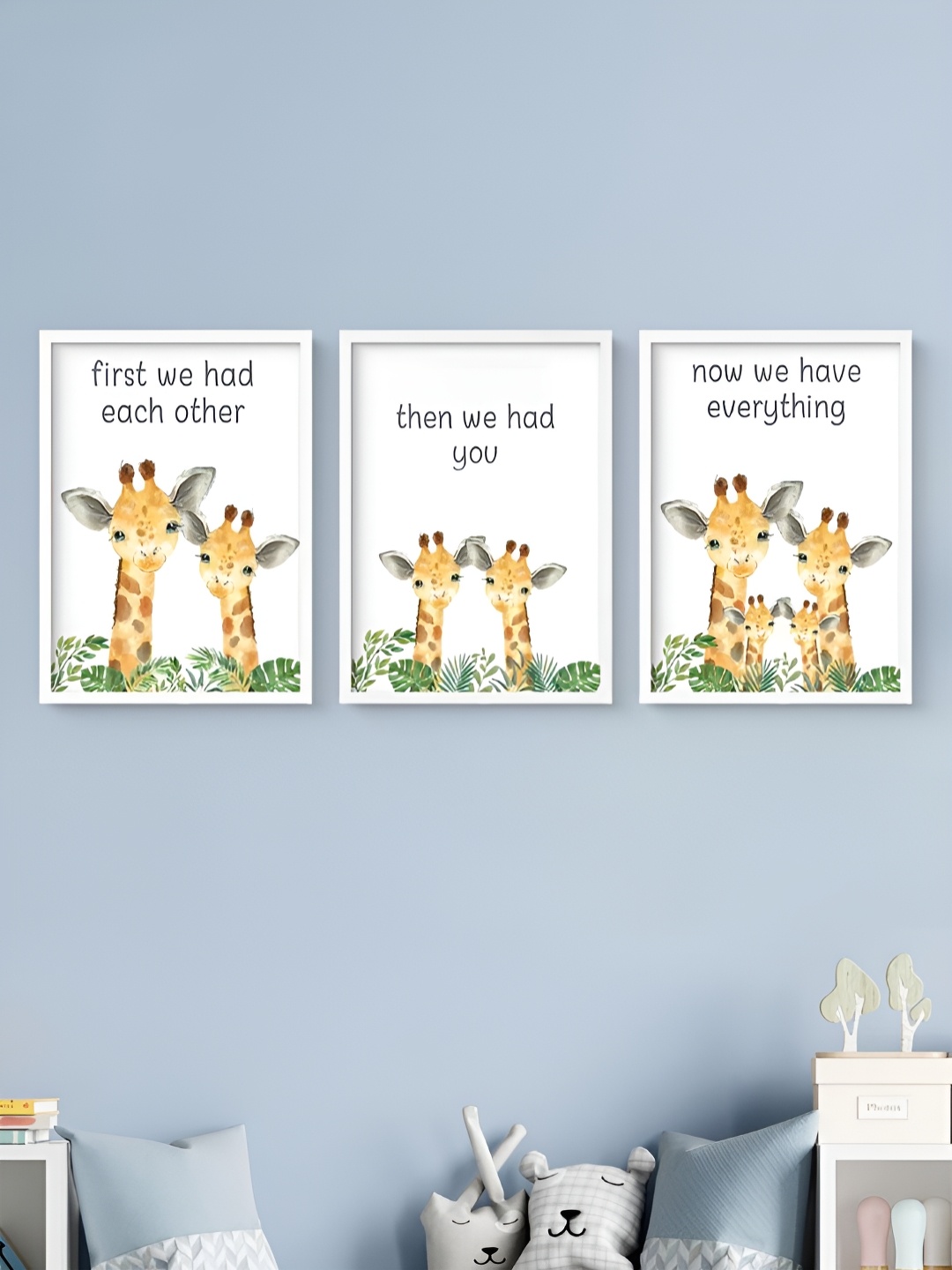 My Kids Wall Now We Have Everything White & Yellow 3 Pieces Animals Wooden Wall Art
My Kids Wall Now We Have Everything White & Yellow 3 Pieces Animals Wooden Wall Art