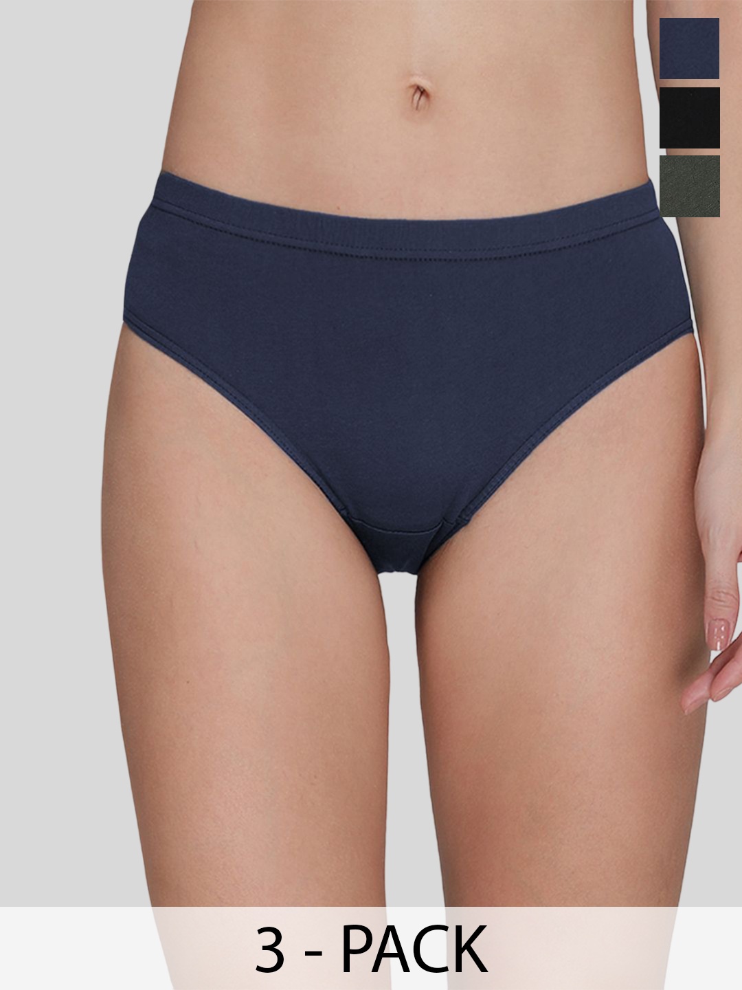 AMUL COMFY Pack Of 3 Mid-Rise Pure Cotton Hipster Briefs- AC-PLPANIE-AF-BK-OL-4XL-3PC, Olive
AMUL COMFY Pack Of 3 Mid-Rise Pure Cotton Hipster Briefs- AC-PLPANIE-AF-BK-OL-4XL-3PC, Olive