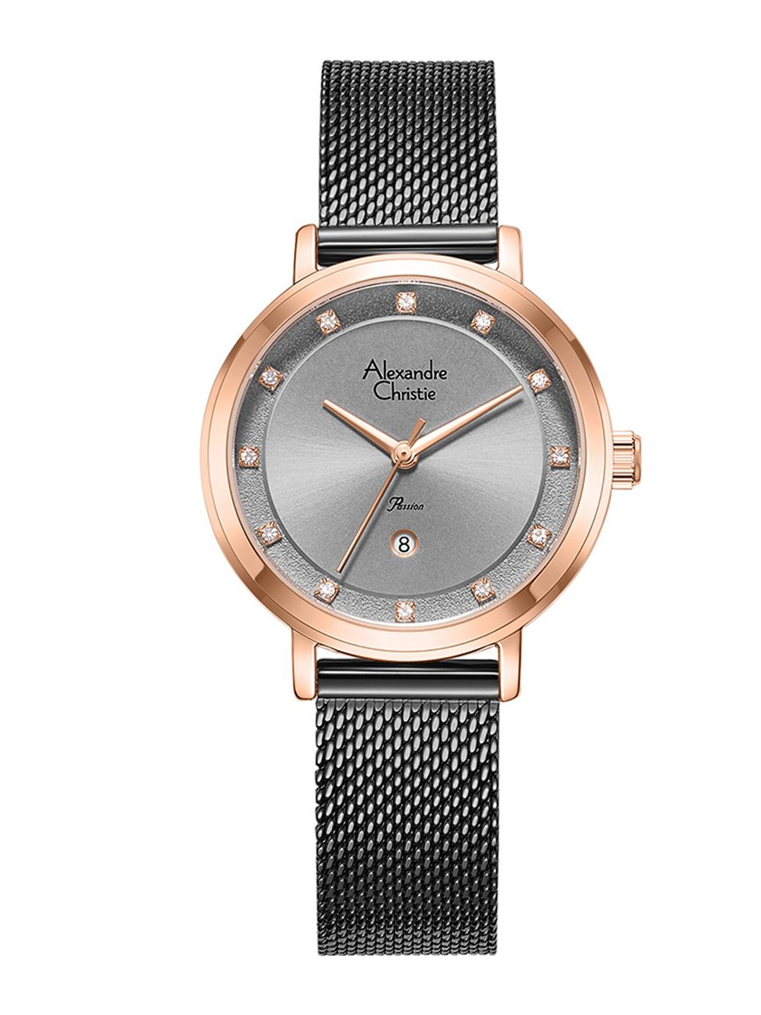 Alexandre Christie Women Dial & Stainless Steel Bracelet Style Straps Analogue Watch 2B46LDBGRGR, Grey
Alexandre Christie Women Dial & Stainless Steel Bracelet Style Straps Analogue Watch 2B46LDBGRGR, Grey