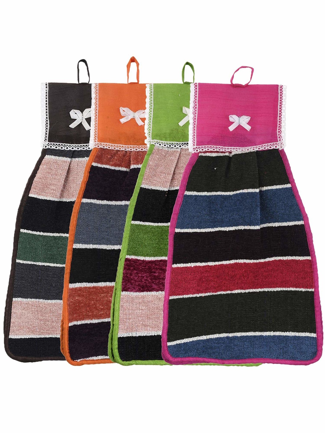Kuber Industries Black & Red 4 Pieces Striped Cotton 110 GSM Hanging Washbasin Hand Towels
Kuber Industries Black & Red 4 Pieces Striped Cotton 110 GSM Hanging Washbasin Hand Towels