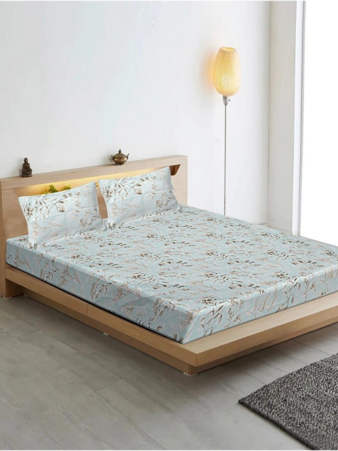 INDHOME LIFE Unisex Floral Printed 1 Piece Double Bedsheet with 2 Pillow Covers, Grey
INDHOME LIFE Unisex Floral Printed 1 Piece Double Bedsheet with 2 Pillow Covers, Grey