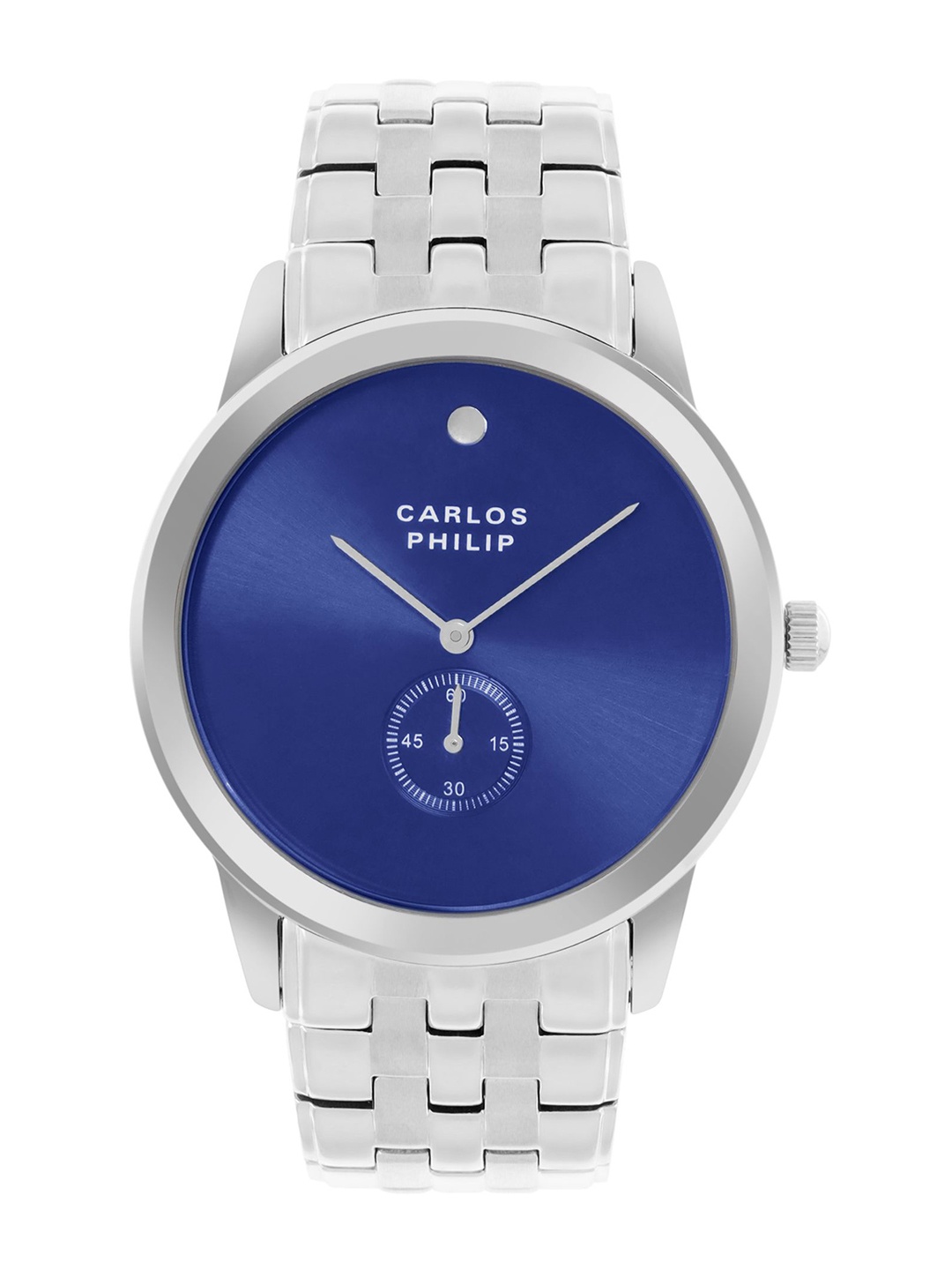CARLOS PHILIP Men Brass Dial & Stainless Steel Bracelet Style Straps Analogue Watch Ensemble Series 405 -1G, Blue
CARLOS PHILIP Men Brass Dial & Stainless Steel Bracelet Style Straps Analogue Watch Ensemble Series 405 -1G, Blue