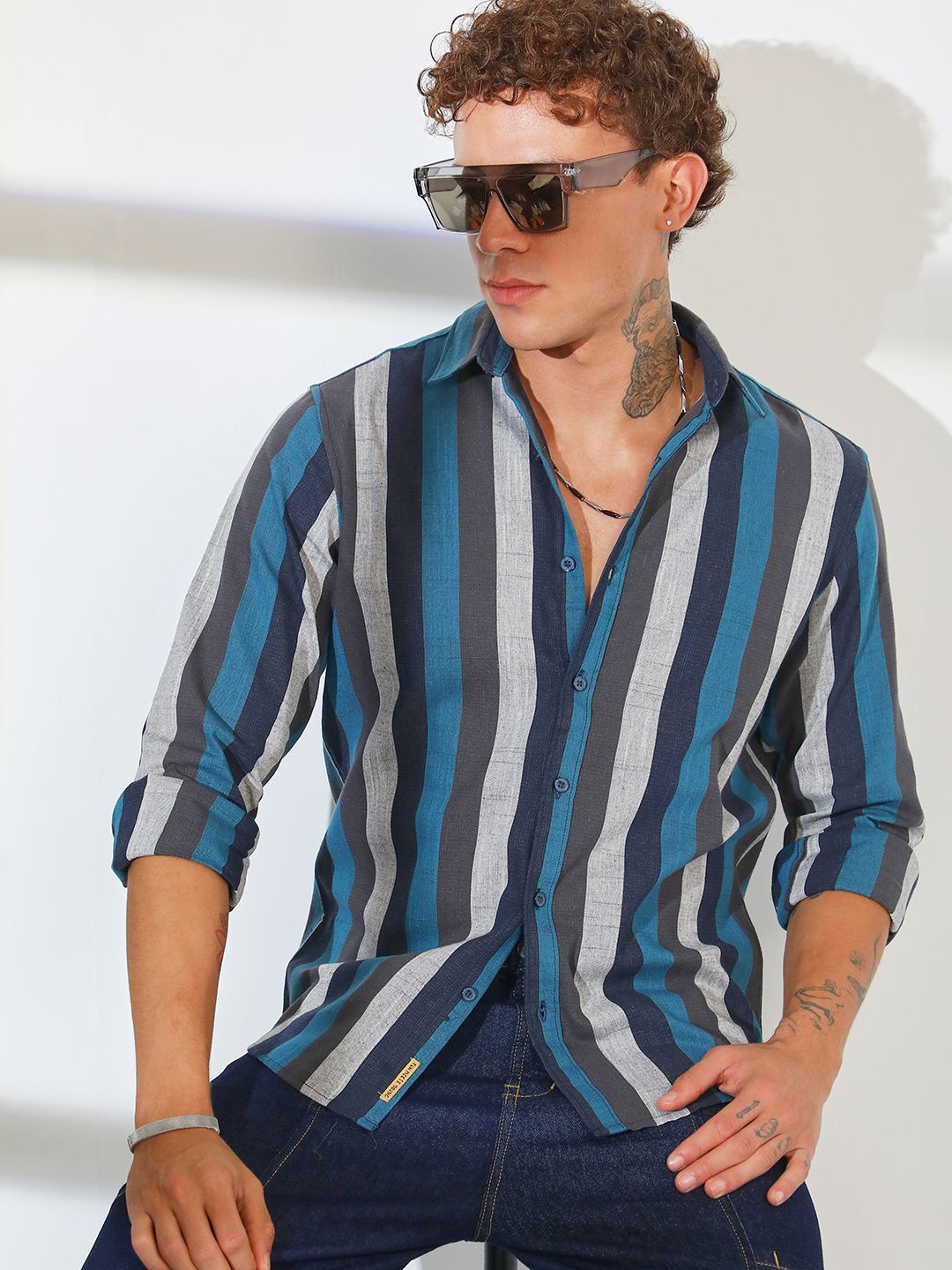 Campus Sutra Men Comfort Spread Collar Striped Polycotton Casual Shirt, Multi
Campus Sutra Men Comfort Spread Collar Striped Polycotton Casual Shirt, Multi