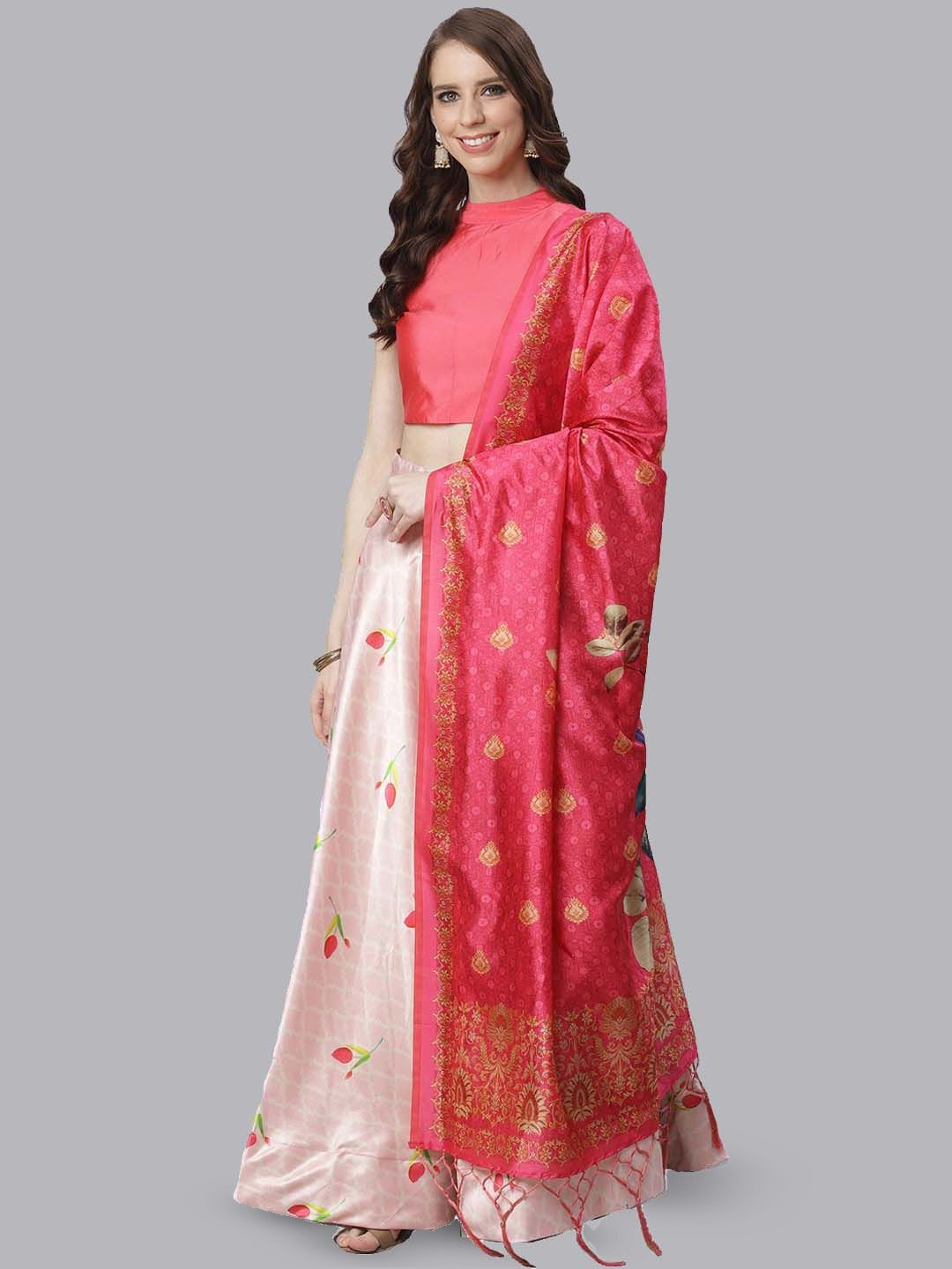 Kaizen TEXO FAB Digital Printed Semi-Stitched Lehenga & Unstitched Blouse With Dupatta, Pink
Kaizen TEXO FAB Digital Printed Semi-Stitched Lehenga & Unstitched Blouse With Dupatta, Pink