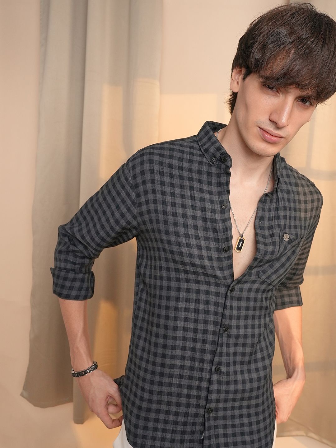 Campus Sutra Men Comfort Button-Down Collar Tartan Checked Polycotton Casual Shirt, Black
Campus Sutra Men Comfort Button-Down Collar Tartan Checked Polycotton Casual Shirt, Black