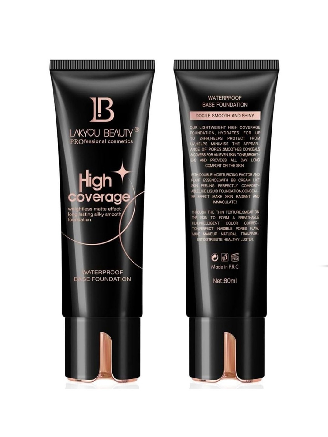 LAKYOU BEAUTY High Coverage Matte Long-Lasting Tube Foundation 80ml - Natural Nude 04, Beige
LAKYOU BEAUTY High Coverage Matte Long-Lasting Tube Foundation 80ml - Natural Nude 04, Beige