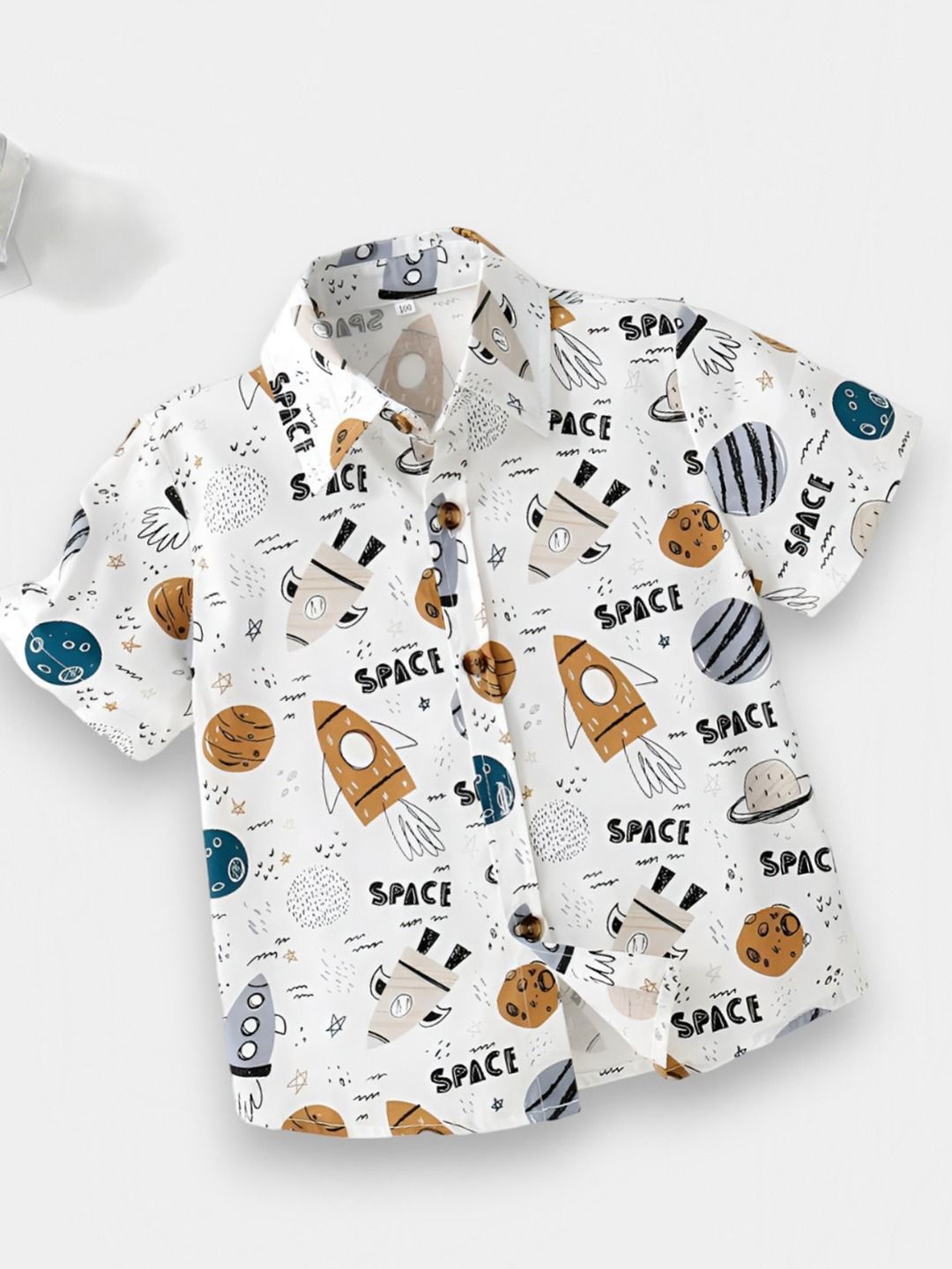 BAESD Boys Classic Spread Collar Conversational Printed Polycotton Formal Shirt, White
BAESD Boys Classic Spread Collar Conversational Printed Polycotton Formal Shirt, White