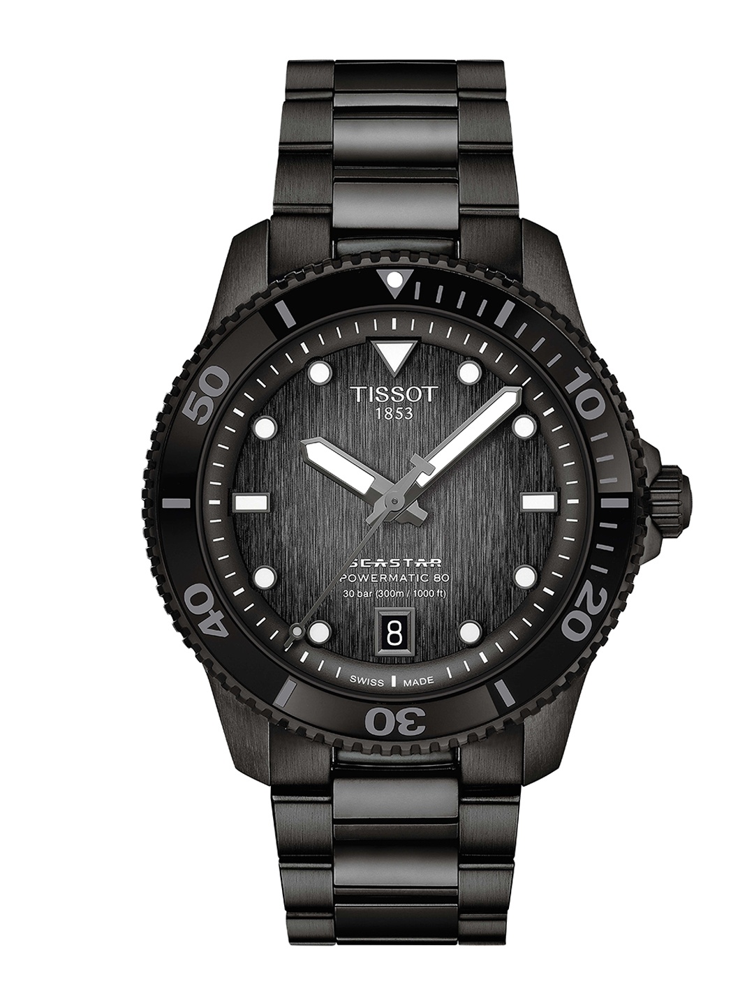 TISSOT Unisex Dial & Stainless Steel Bracelet Style Straps Analogue Automatic Motion Powered Watch, Grey
TISSOT Unisex Dial & Stainless Steel Bracelet Style Straps Analogue Automatic Motion Powered Watch, Grey