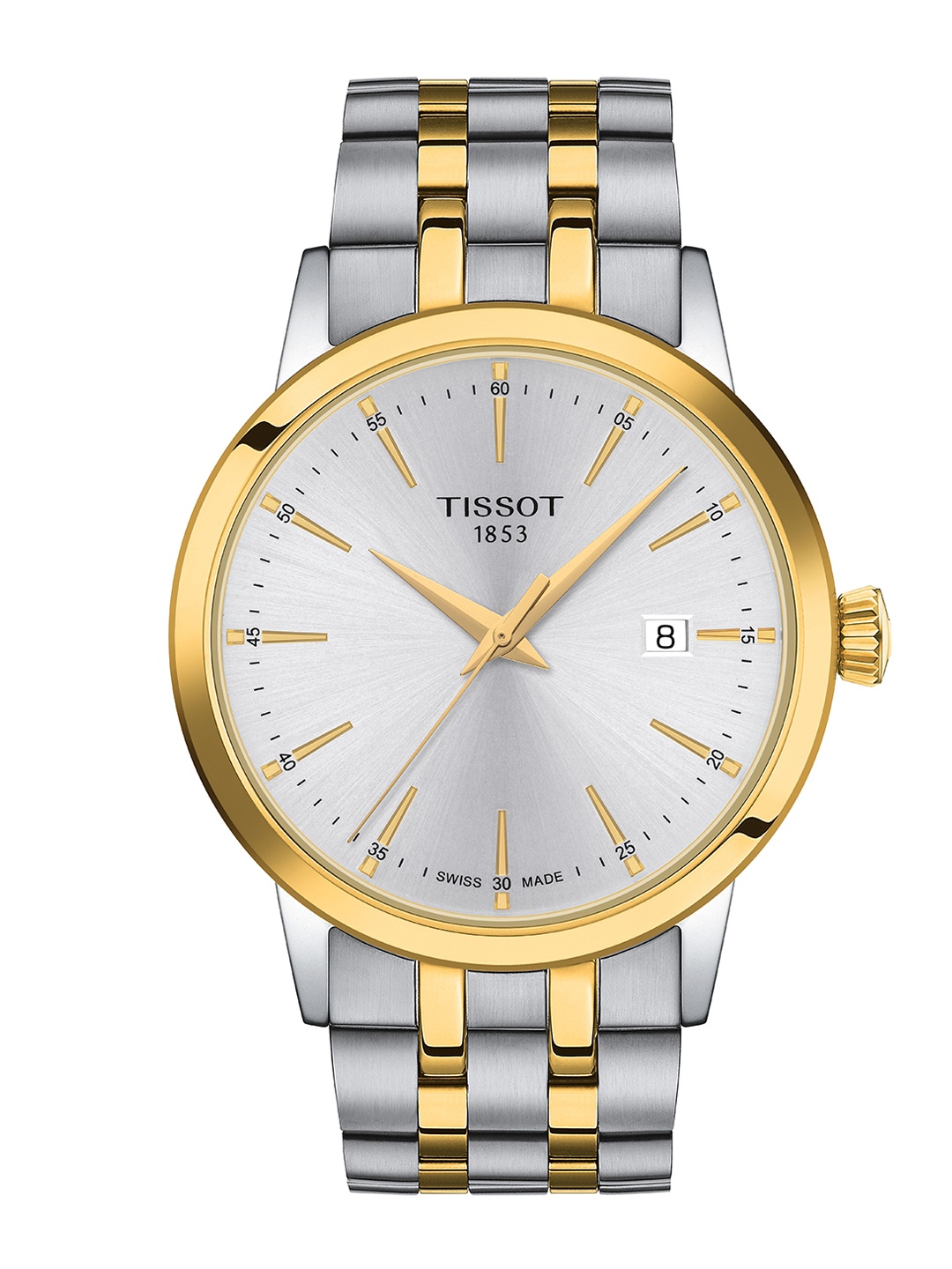 TISSOT Men Embellished Dial & Stainless Steel Bracelet Style Straps Analogue Watch T1294102203100, Silver
TISSOT Men Embellished Dial & Stainless Steel Bracelet Style Straps Analogue Watch T1294102203100, Silver