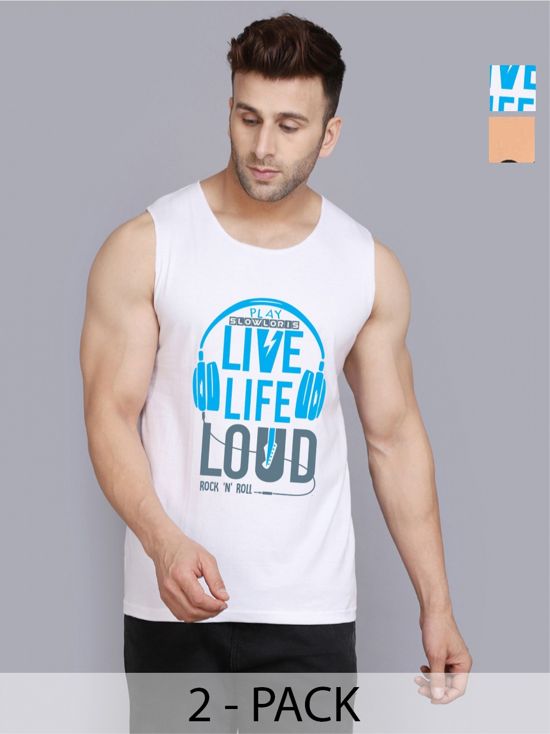 SLOWLORIS Men Pack Of 2 Typography Printed Round Neck Cotton Slim Fit T-Shirts, White
SLOWLORIS Men Pack Of 2 Typography Printed Round Neck Cotton Slim Fit T-Shirts, White