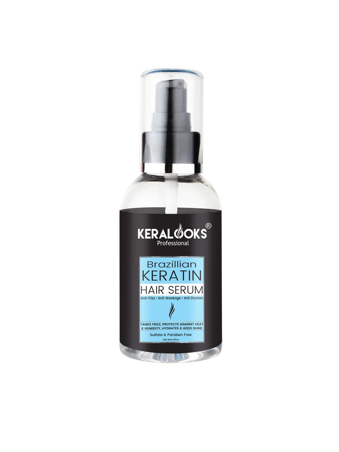 Keralooks professional Brazillian Keratin Anti Frizz Hair Serum With Avocado - 110ml, Black
Keralooks professional Brazillian Keratin Anti Frizz Hair Serum With Avocado - 110ml, Black
