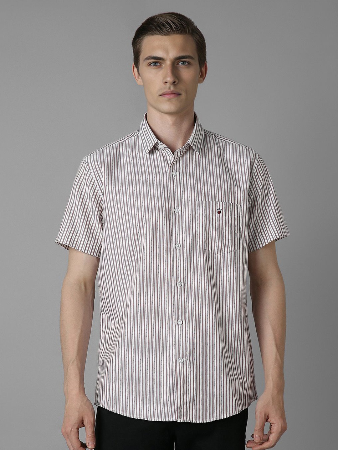 Louis Philippe Sport Men Spread Collar Striped Cotton Slim Fit Casual Shirt, White
Louis Philippe Sport Men Spread Collar Striped Cotton Slim Fit Casual Shirt, White