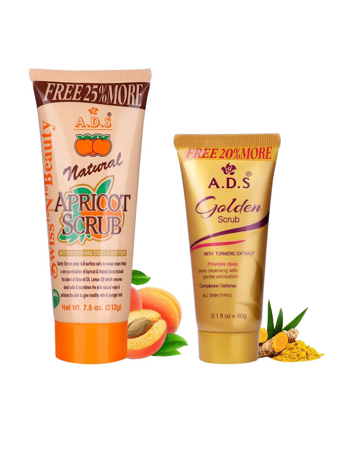 A.D.S Combo Of Nourishing Soothing Cocoa Butter Apricot Scrub & Golden Scrub 272 g, Na
A.D.S Combo Of Nourishing Soothing Cocoa Butter Apricot Scrub & Golden Scrub 272 g, Na