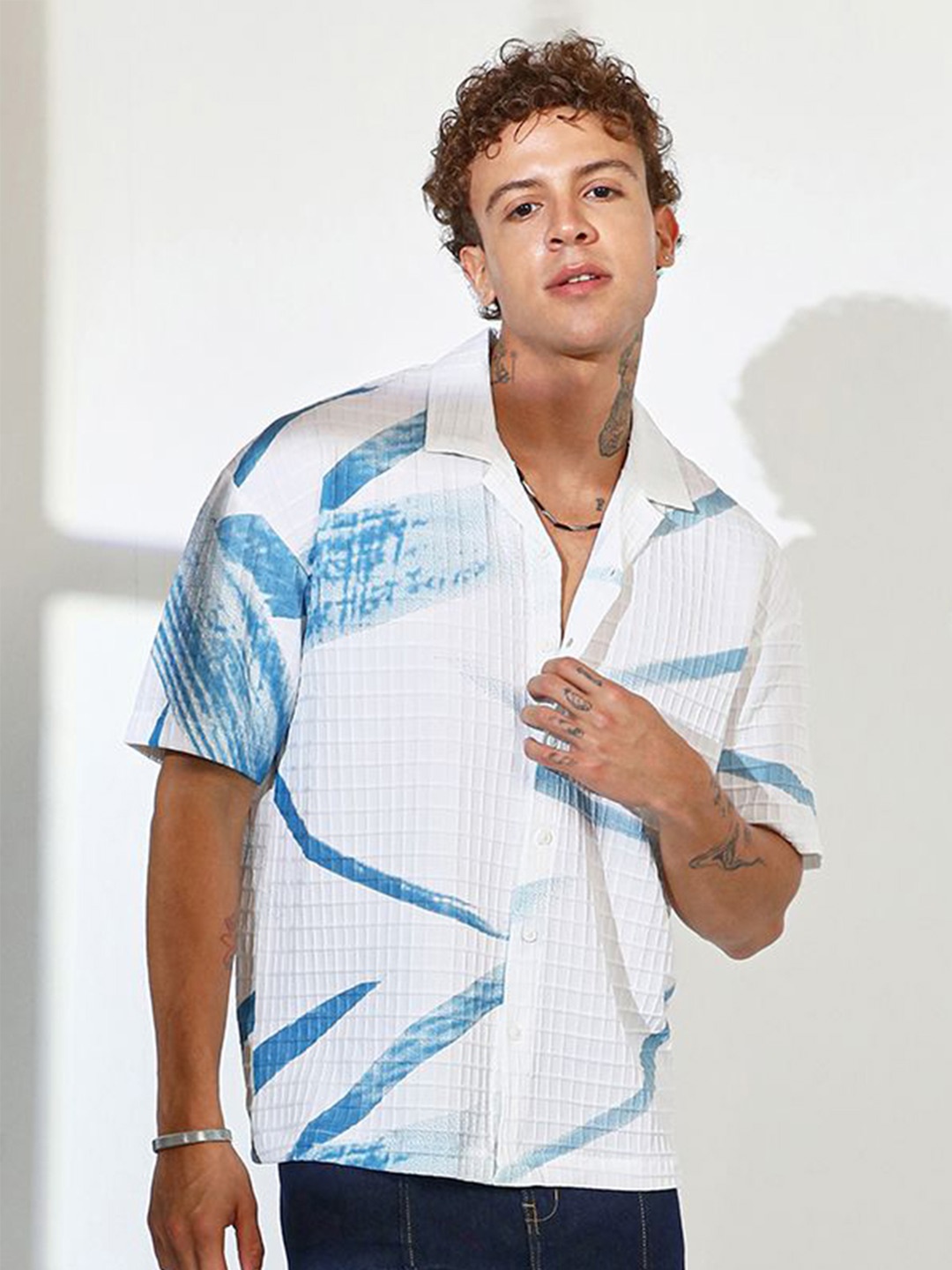 Campus Sutra Men Comfort Cuban Collar Abstract Printed Oversized Casual Shirt, Multi
Campus Sutra Men Comfort Cuban Collar Abstract Printed Oversized Casual Shirt, Multi