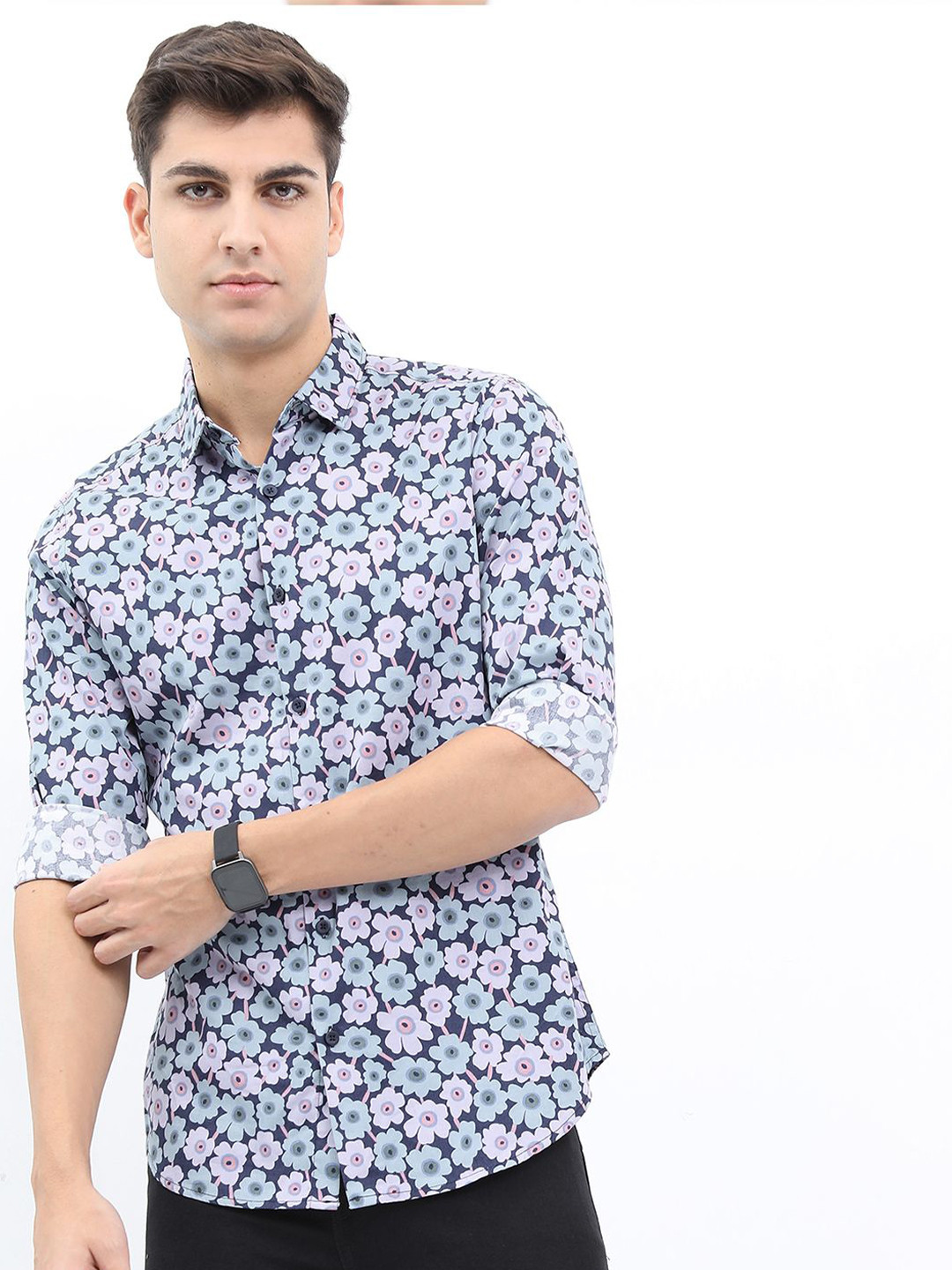 HIGHLANDER Men Spread Collar Floral Printed Cotton Slim Fit Casual Shirt, Lavender
HIGHLANDER Men Spread Collar Floral Printed Cotton Slim Fit Casual Shirt, Lavender