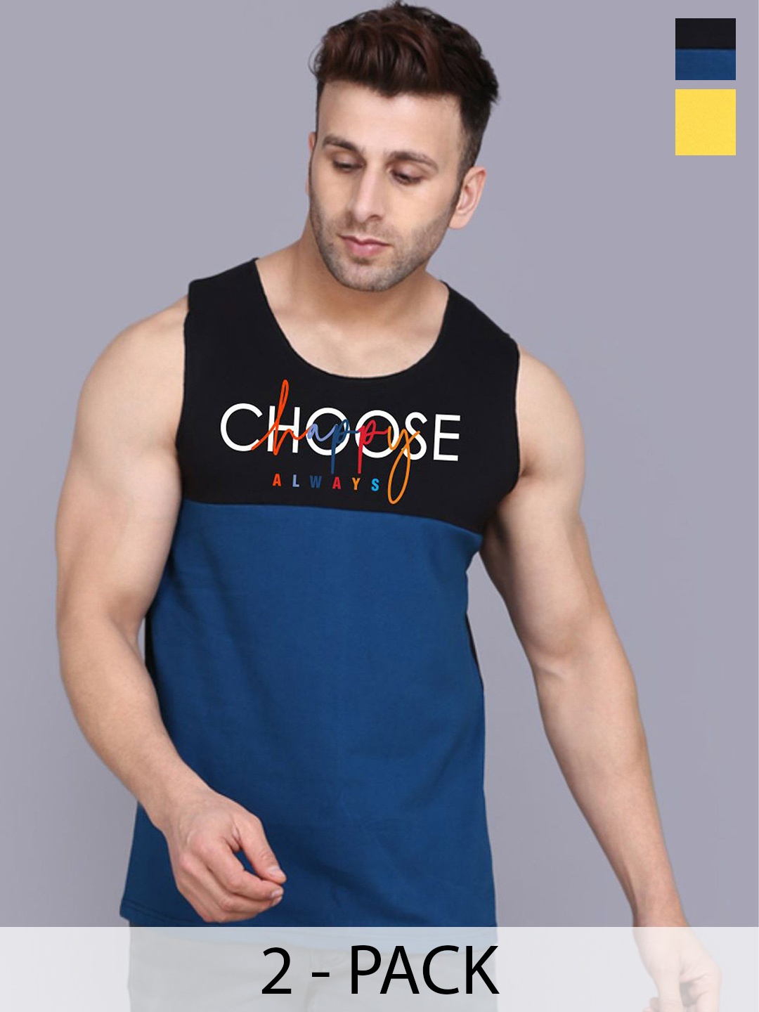 SLOWLORIS 2-Pcs Printed Sleeveless Innerwear Vests SL26 COMBO (LOUD YELLOW) (CHS BLKPCK)
SLOWLORIS 2-Pcs Printed Sleeveless Innerwear Vests SL26 COMBO (LOUD YELLOW) (CHS BLKPCK)