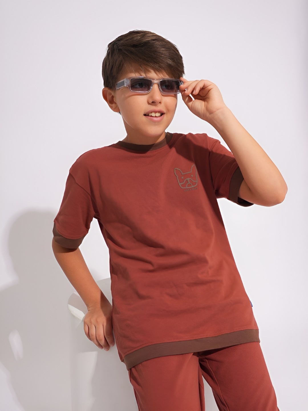 Jack & Jones Junior Boys Conversational Printed Drop-Shoulder Sleeves Pure Cotton T-shirt, Brown
Jack & Jones Junior Boys Conversational Printed Drop-Shoulder Sleeves Pure Cotton T-shirt, Brown