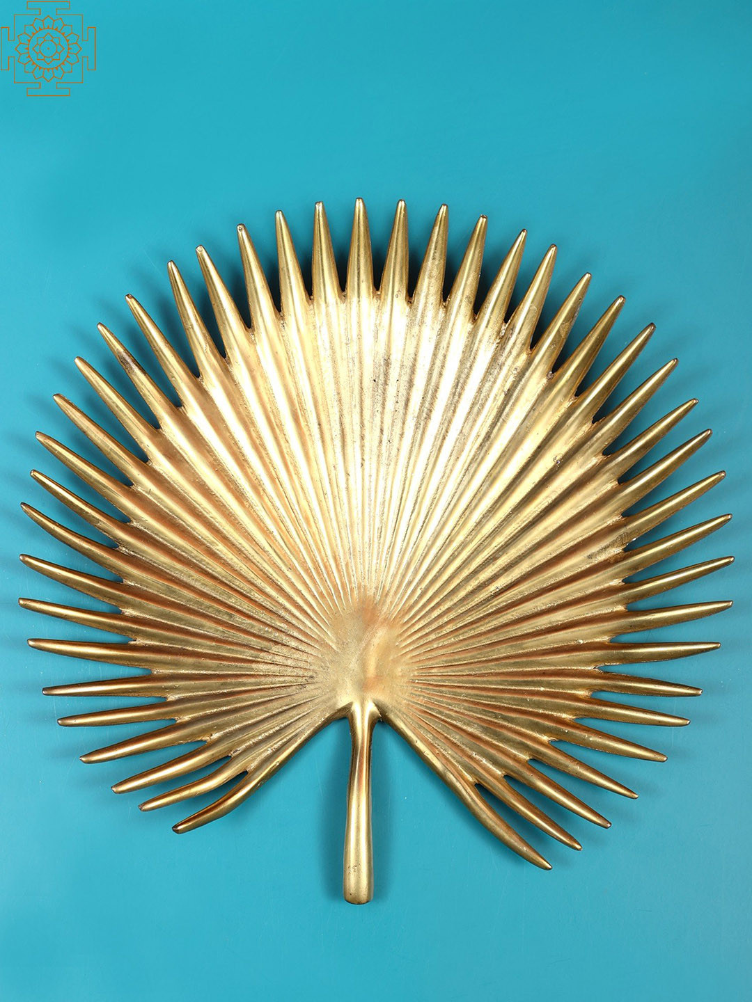 Exotic India Gold-Toned Elephant Palm Leaf Design Brass Platter Showpiece
Exotic India Gold-Toned Elephant Palm Leaf Design Brass Platter Showpiece