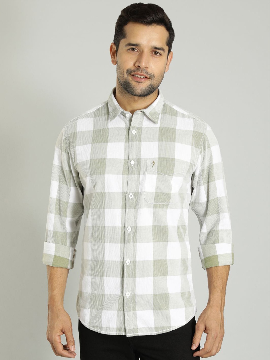 Indian Terrain Men India Slim Spread Collar Checked Cotton Slim Fit Casual Shirt, Green
Indian Terrain Men India Slim Spread Collar Checked Cotton Slim Fit Casual Shirt, Green