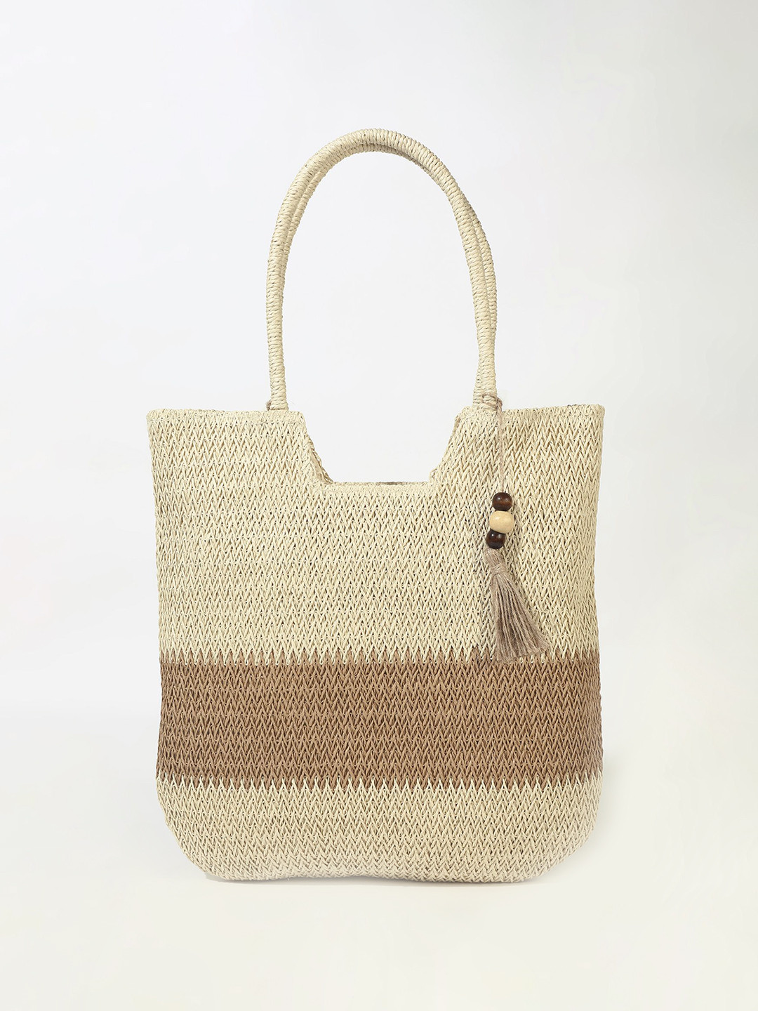 LULU & SKY Oversized Structured Shoulder Bag with Quilted, Off white
LULU & SKY Oversized Structured Shoulder Bag with Quilted, Off white