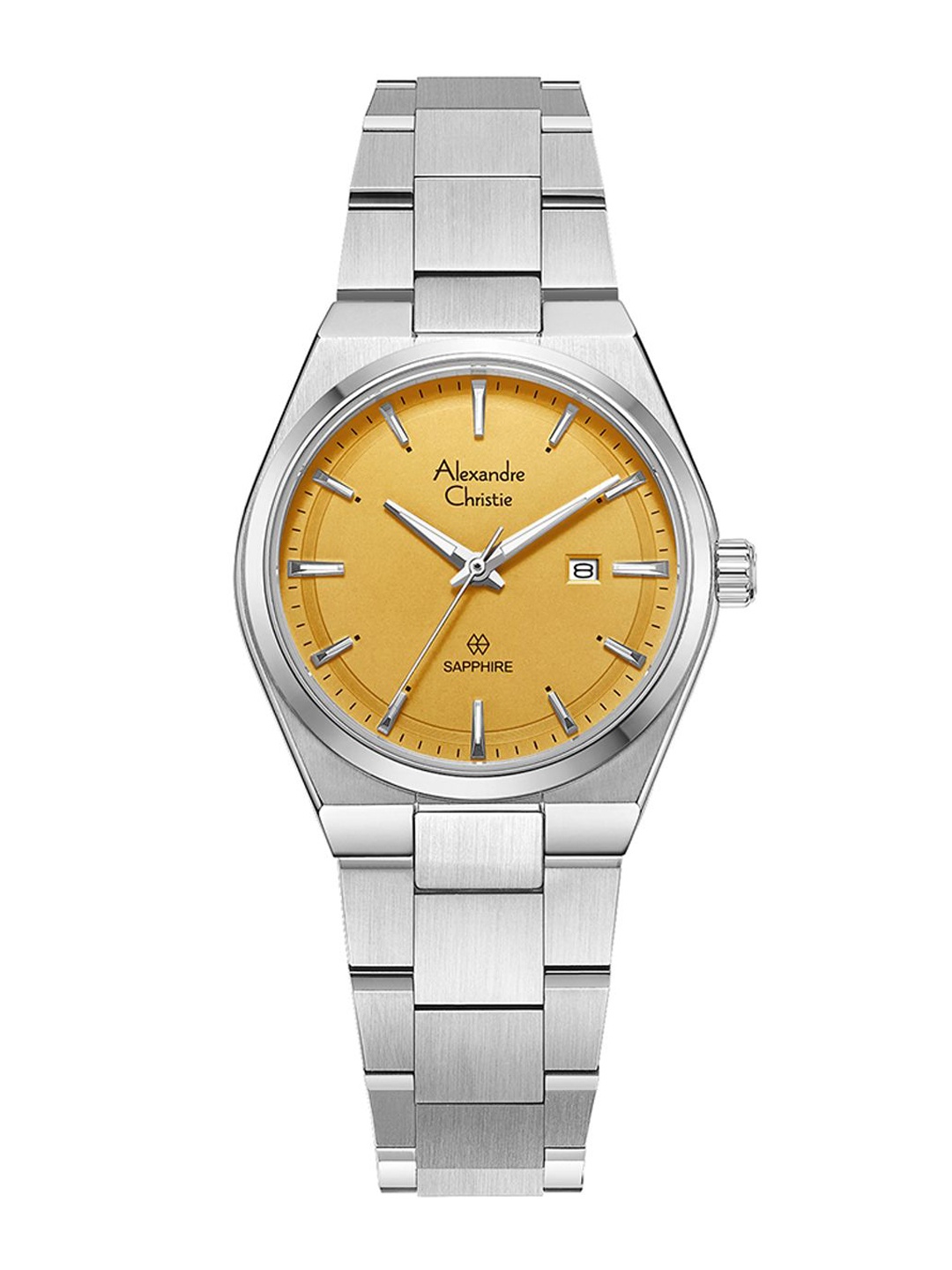 Alexandre Christie Women Dial & Stainless Steel Bracelet Style Straps Analogue Watch 8697LDBSSYL, Yellow
Alexandre Christie Women Dial & Stainless Steel Bracelet Style Straps Analogue Watch 8697LDBSSYL, Yellow