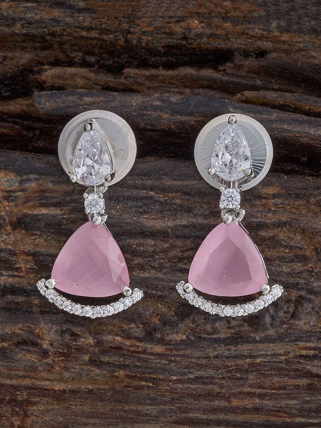 Kushal's Fashion Jewellery Rhodium-Plated Zircon Studded Teardrop Shaped Drop Earrings, Silver
Kushal's Fashion Jewellery Rhodium-Plated Zircon Studded Teardrop Shaped Drop Earrings, Silver