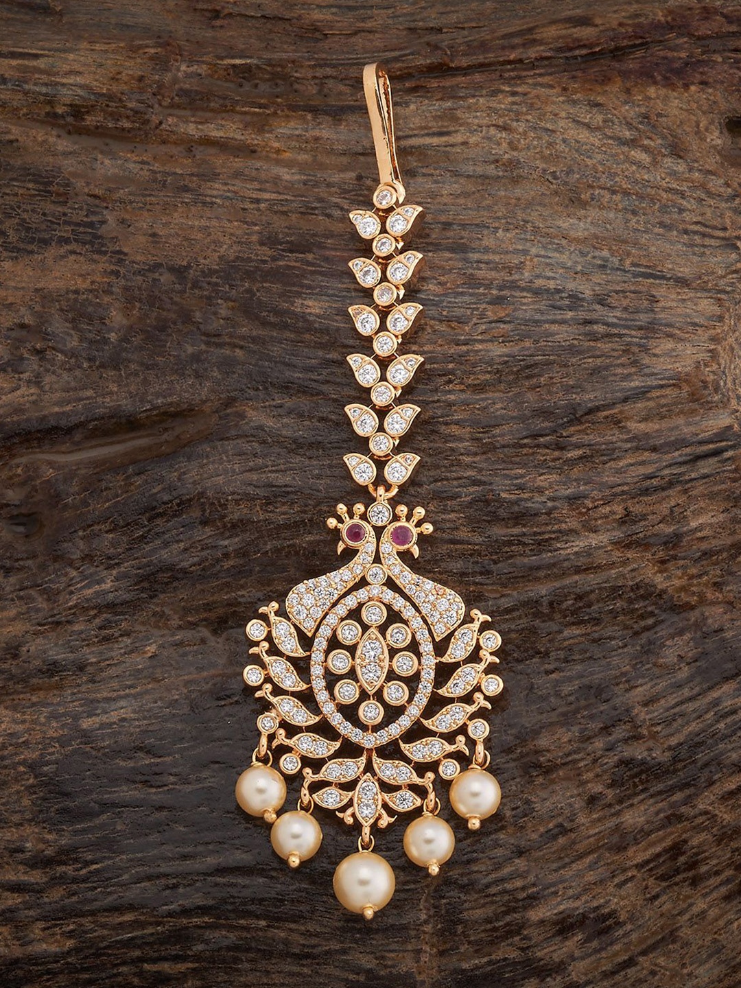 Kushal's Fashion Jewellery Gold-Plated Artificial Stones and Beads Studded Maang Tikka
Kushal's Fashion Jewellery Gold-Plated Artificial Stones and Beads Studded Maang Tikka