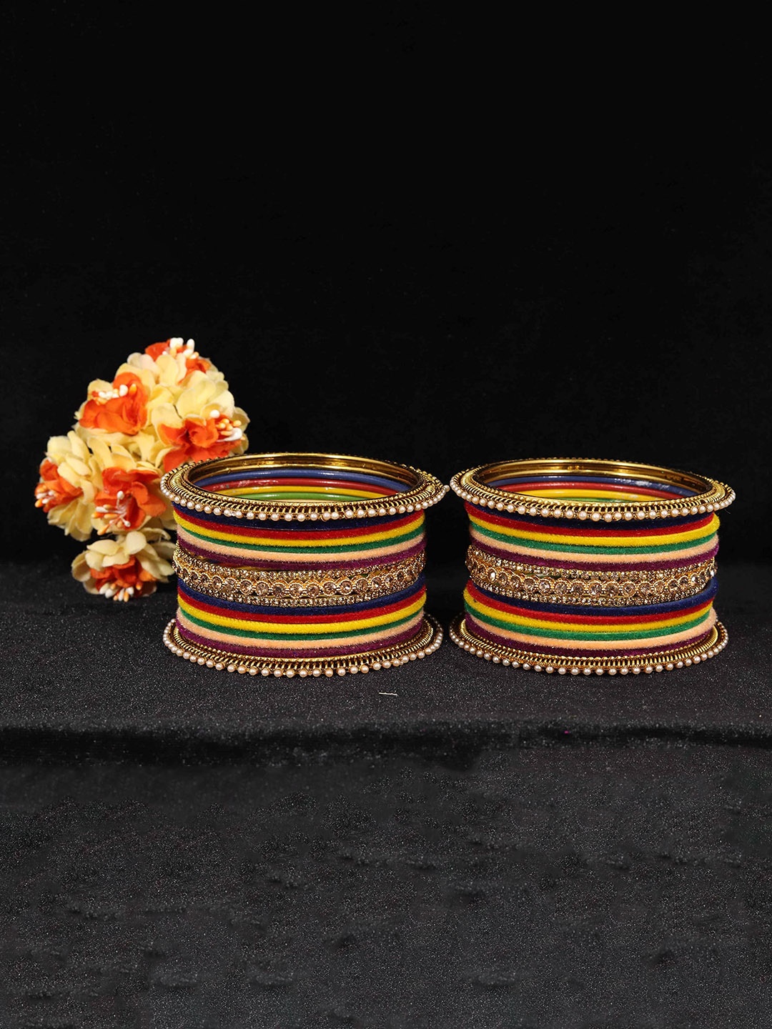 ZULKA Set of 28 Metal with Base Metal and Studded with Rainbow Zircon Gemstone, Multi
ZULKA Set of 28 Metal with Base Metal and Studded with Rainbow Zircon Gemstone, Multi