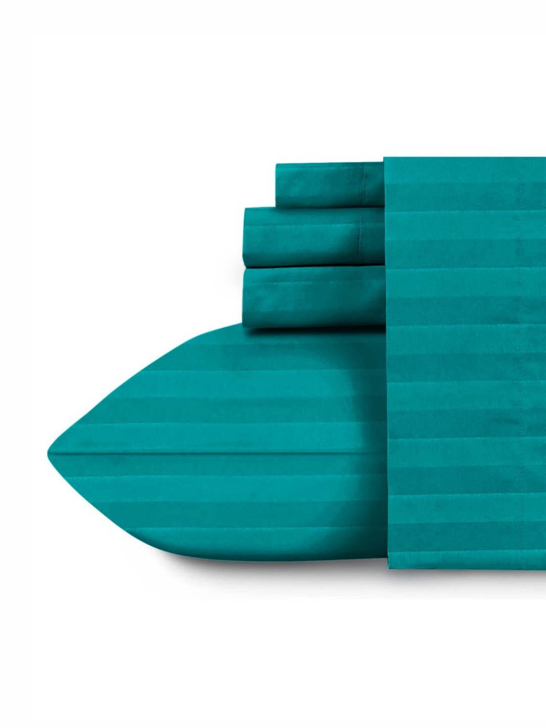 MARK HOME Green Striped Cotton 210 TC Single Bedsheet with 1 Pillow Cover2.28 m x 1.37 m
MARK HOME Green Striped Cotton 210 TC Single Bedsheet with 1 Pillow Cover2.28 m x 1.37 m