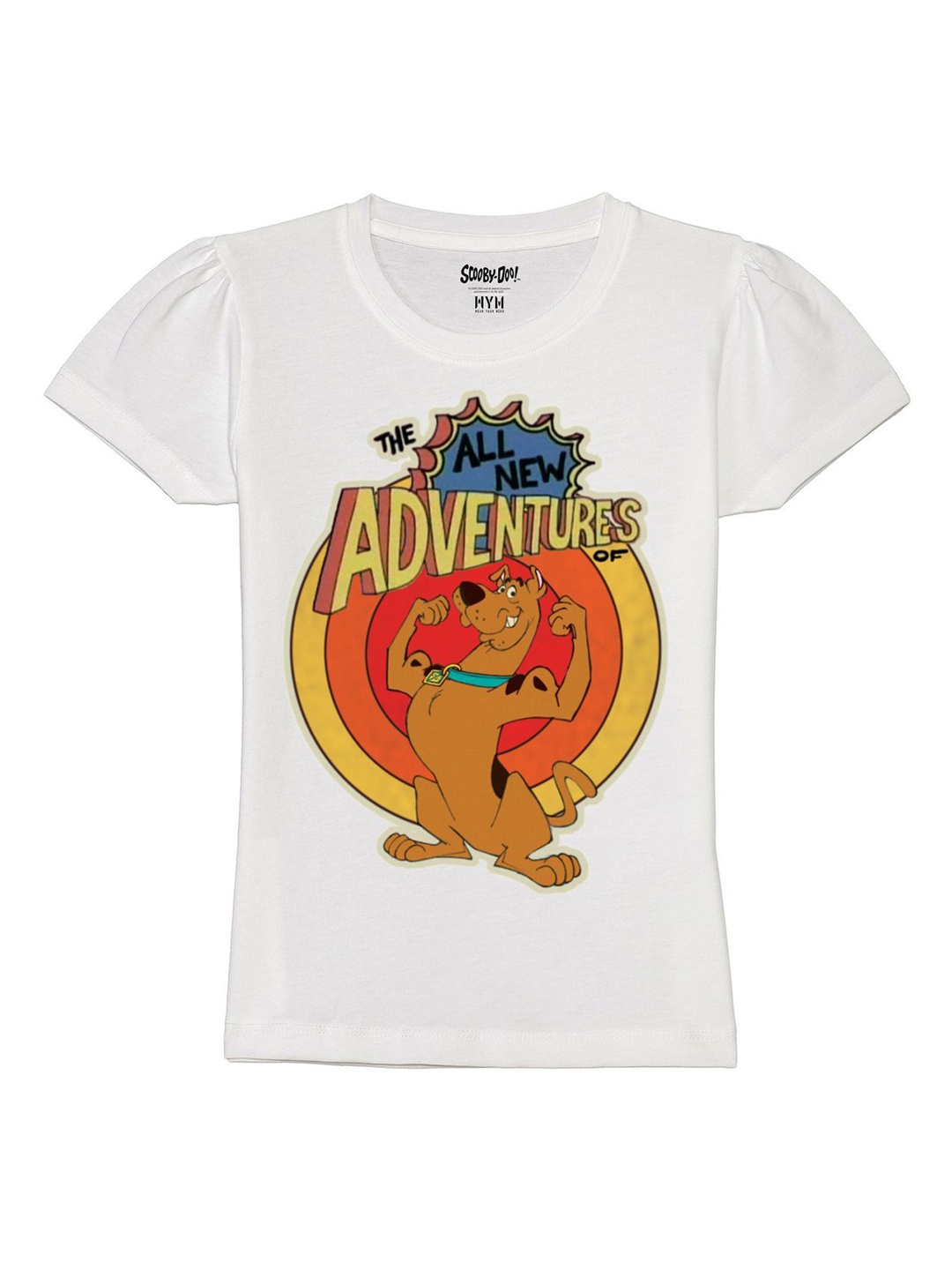 Wear Your Mind Girls Graphic Printed Round Neck Pure Cotton Scooby-Doo T-shirt, White
Wear Your Mind Girls Graphic Printed Round Neck Pure Cotton Scooby-Doo T-shirt, White